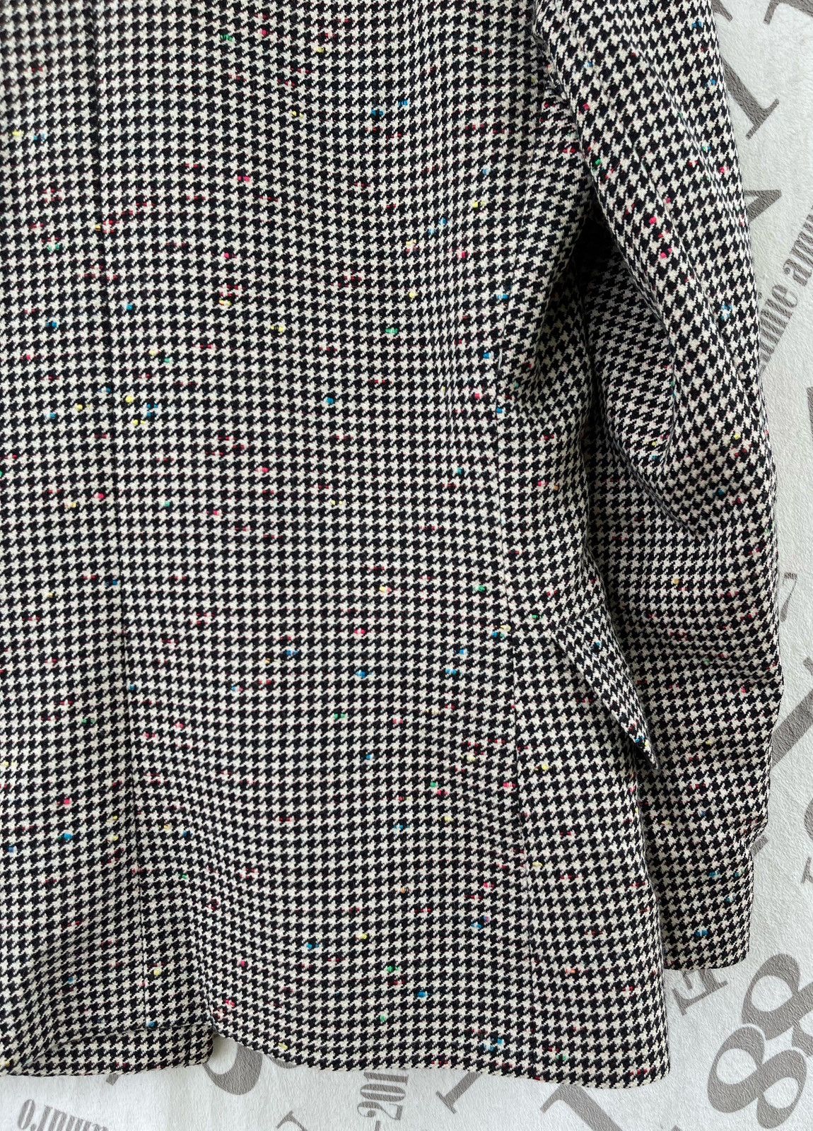 Yves Saint Laurent 🔥A/W 1980 YVES SAINT LAURENT WOMEN'S HOUNDSTOOTH JACKET Size M / US 6-8 / IT 42-44 - 16 Thumbnail