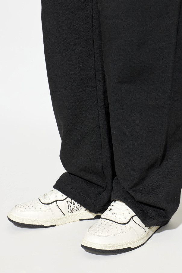 Amiri os11x0326 Newport Sports Sneakers in White/Black Size US 10 / EU 43 - 2 Thumbnail
