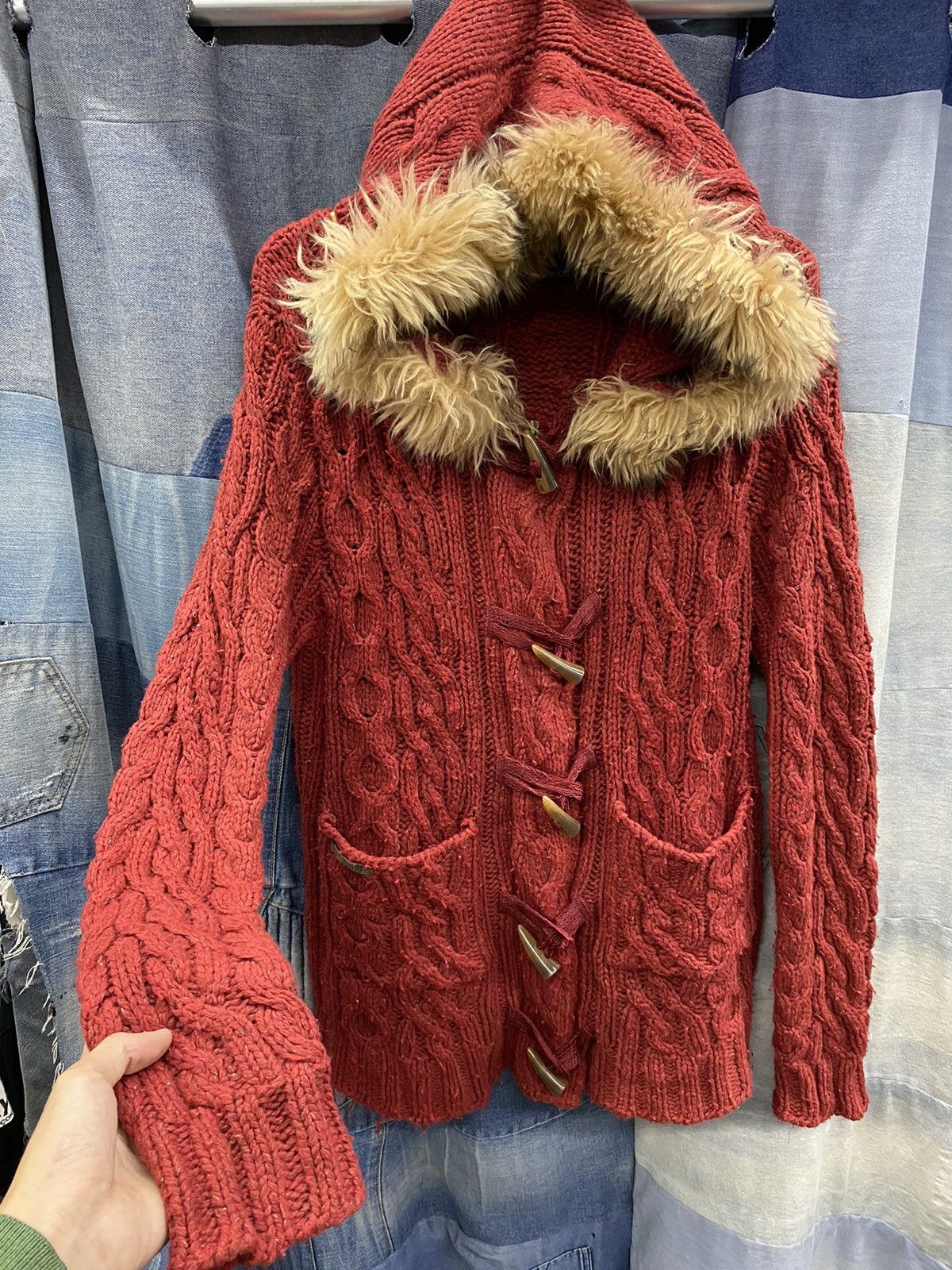 Hysteric Glamour × If Six Was Nine × Japanese Brand faux fur knitted hoodie eigenpost japan ifsixwasnine style Size US L / EU 52-54 / 3 - 3 Thumbnail