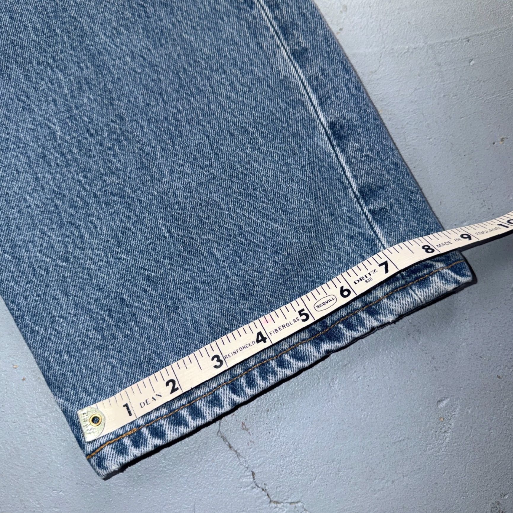 Levi's VINTAGE Levis 501 Jeans XX Straight Leg Blue Light Wash 42x34 Act 40x34 Y2K 90s USA Mens Size US 42 / EU 58 - 5 Thumbnail