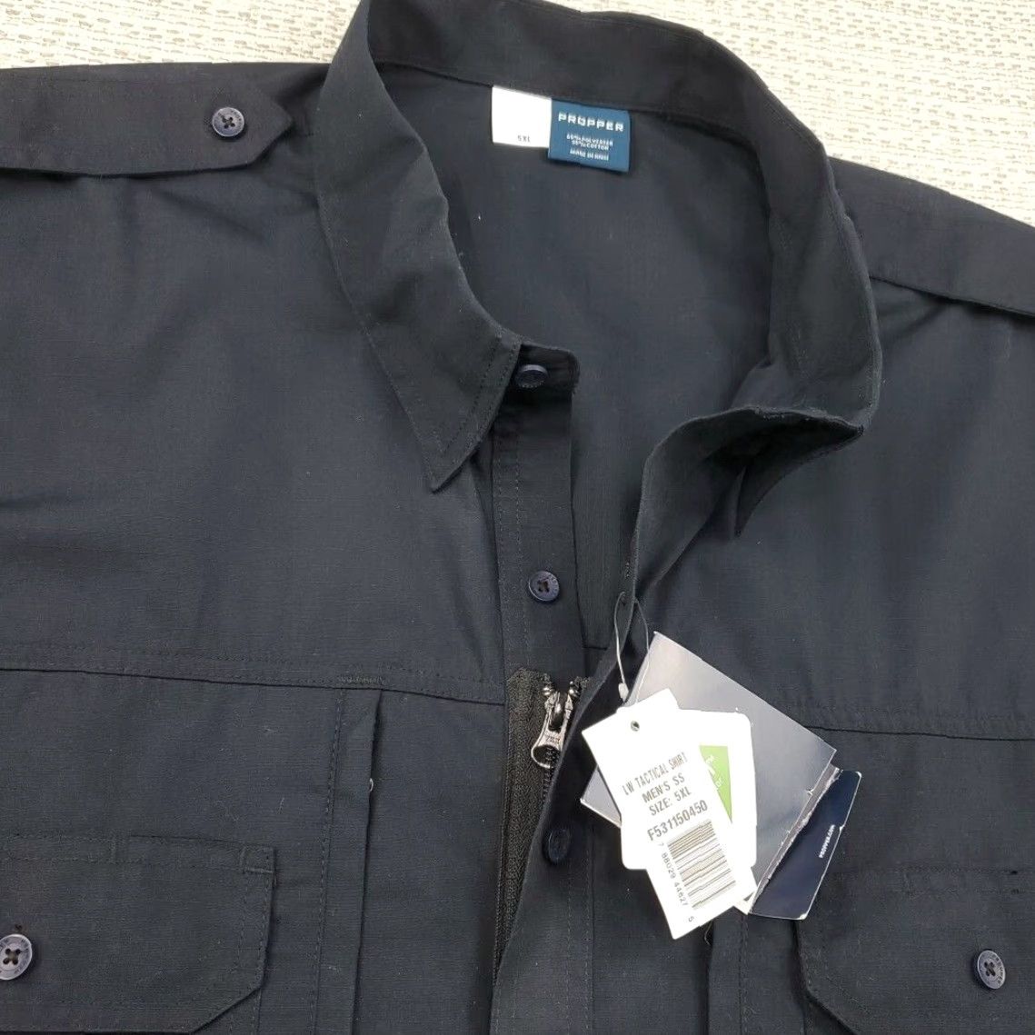 Propper Propper Tactical Shirt Mens 5XL Short Shirt Navy Teflon Fabric Military Work Size US XXL / EU 58 / 5 - 6 Thumbnail