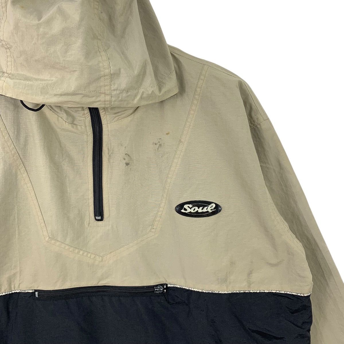 Vintage SOUL Outdoor Surfboard Small Logo Half Zipper Anorak Jacket Size US M / EU 48-50 / 2 - 3 Thumbnail