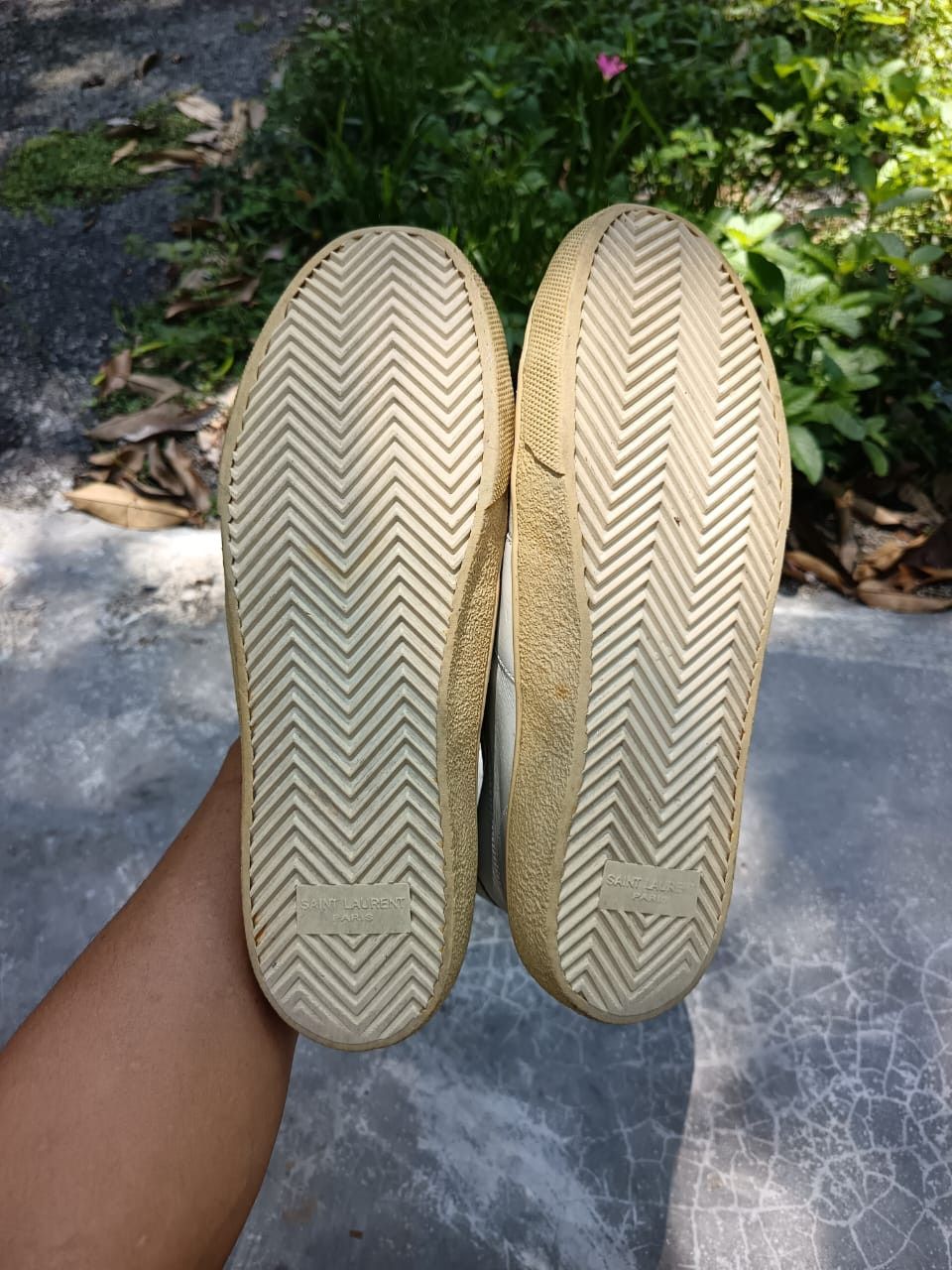 Saint Laurent Paris × Yves Saint Laurent Saint Laurent Paris leather High top trainers us 7/uk6.5 Size ONE SIZE - 2 Thumbnail