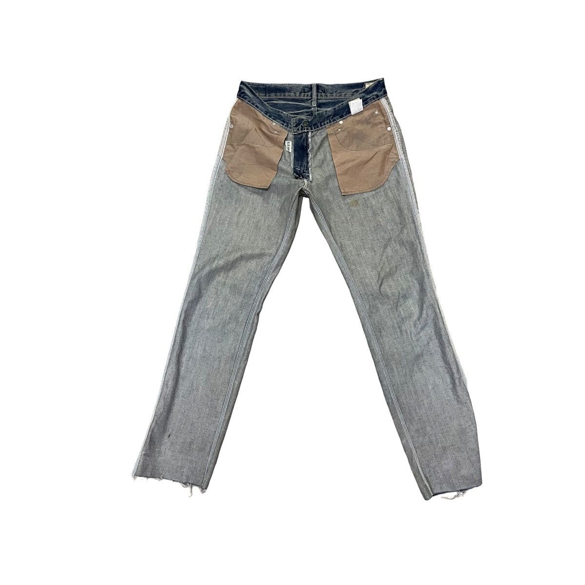 Blue Blue Japan VINTAGE BLUE WAY DISTRESSED DENIM PANTS Size US 32 / EU 48 - 3 Thumbnail