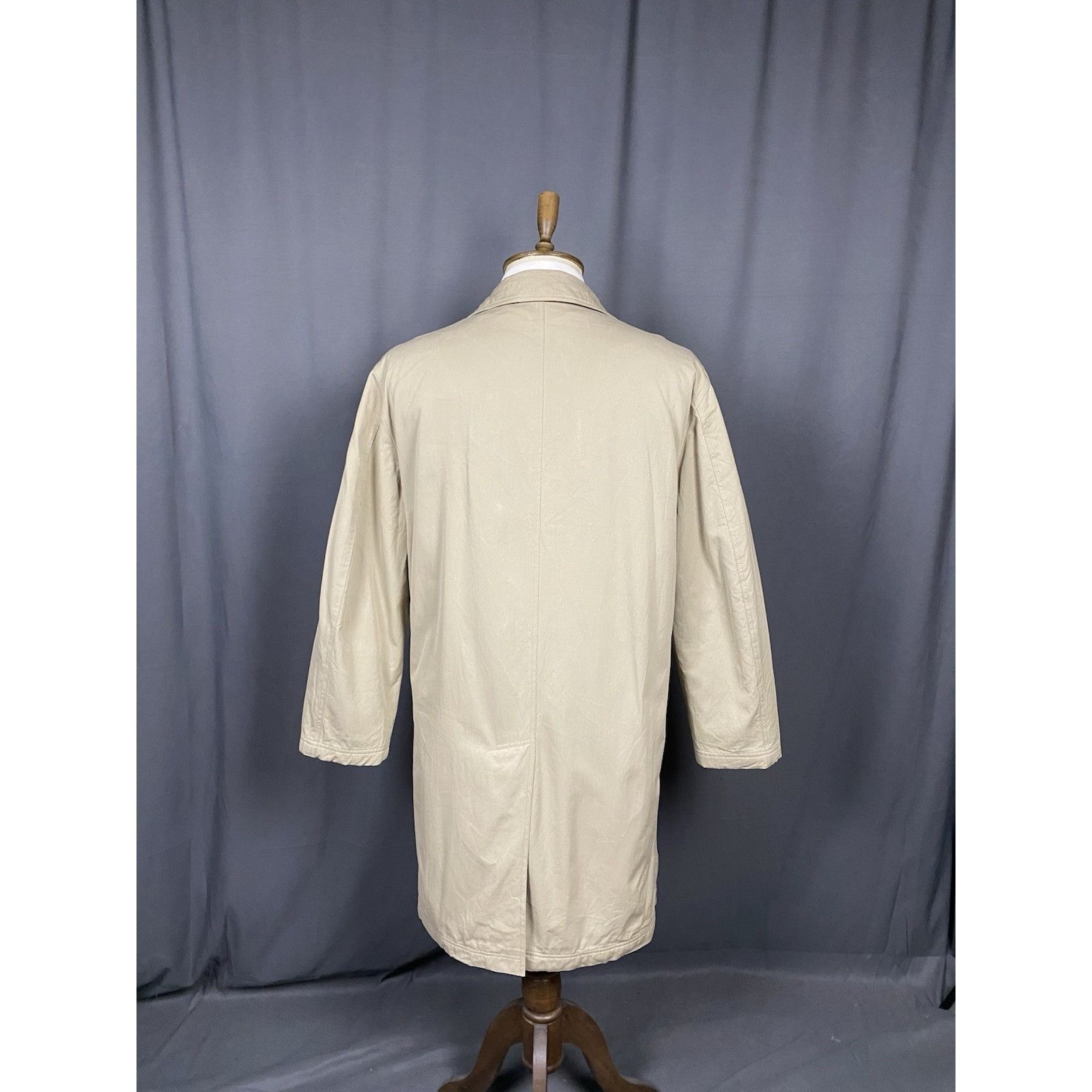 Etro ETRO Men's Beige Wool Insulated Lined Long Trench Coat Size Size US XL / EU 56 / 4 - 7 Thumbnail