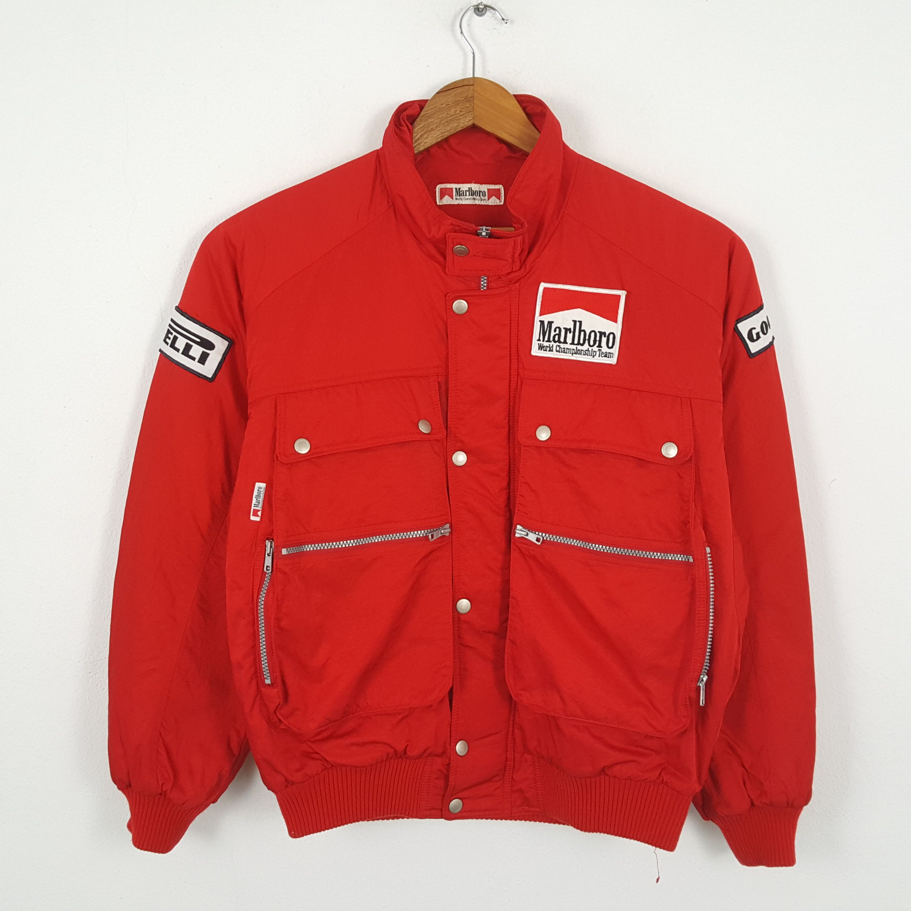 Marlboro × Pirelli × Vintage Vintage MARLBORO WORLD CHMAPIONSHIPS Ferrari F1 Jacket Size US XL / EU 56 / 4 - 3 Thumbnail
