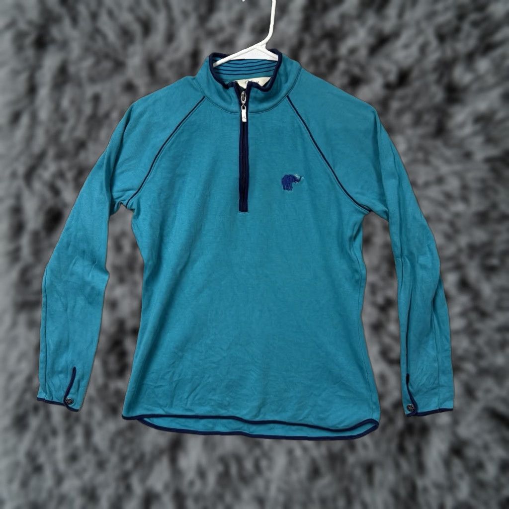 Vintage Bobby Jones Clover Top M 1/4 Zip Pullover Golf Performance Country Club Shirt Women Regular Size M Blue 100% Cotton Size M / US 6-8 / IT 42-44 - 1 Thumbnail