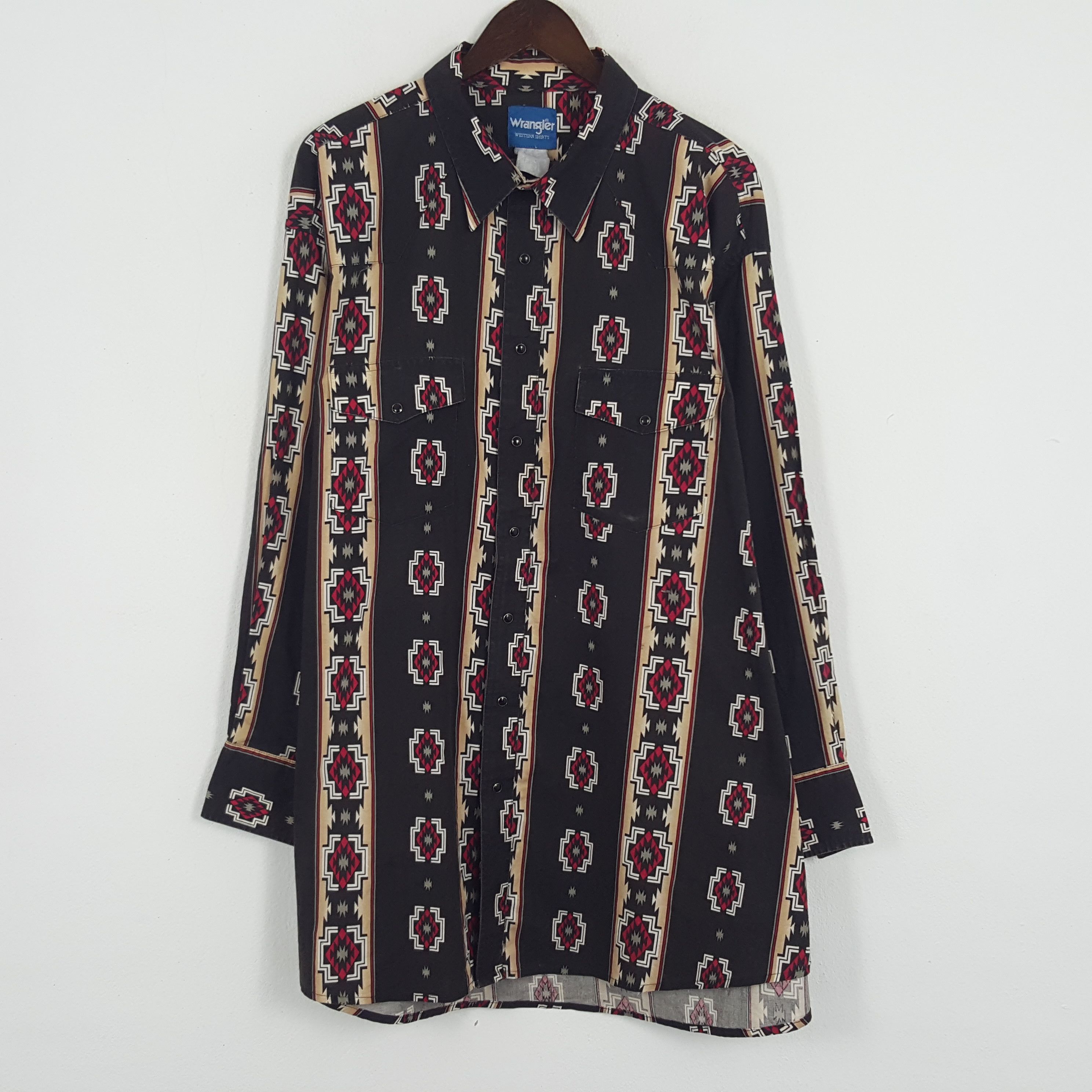 Vintage × Wrangler Vintage Wrangler Hawaii Style Button Up Shirt Size US XXL / EU 58 / 5 - 1 Thumbnail