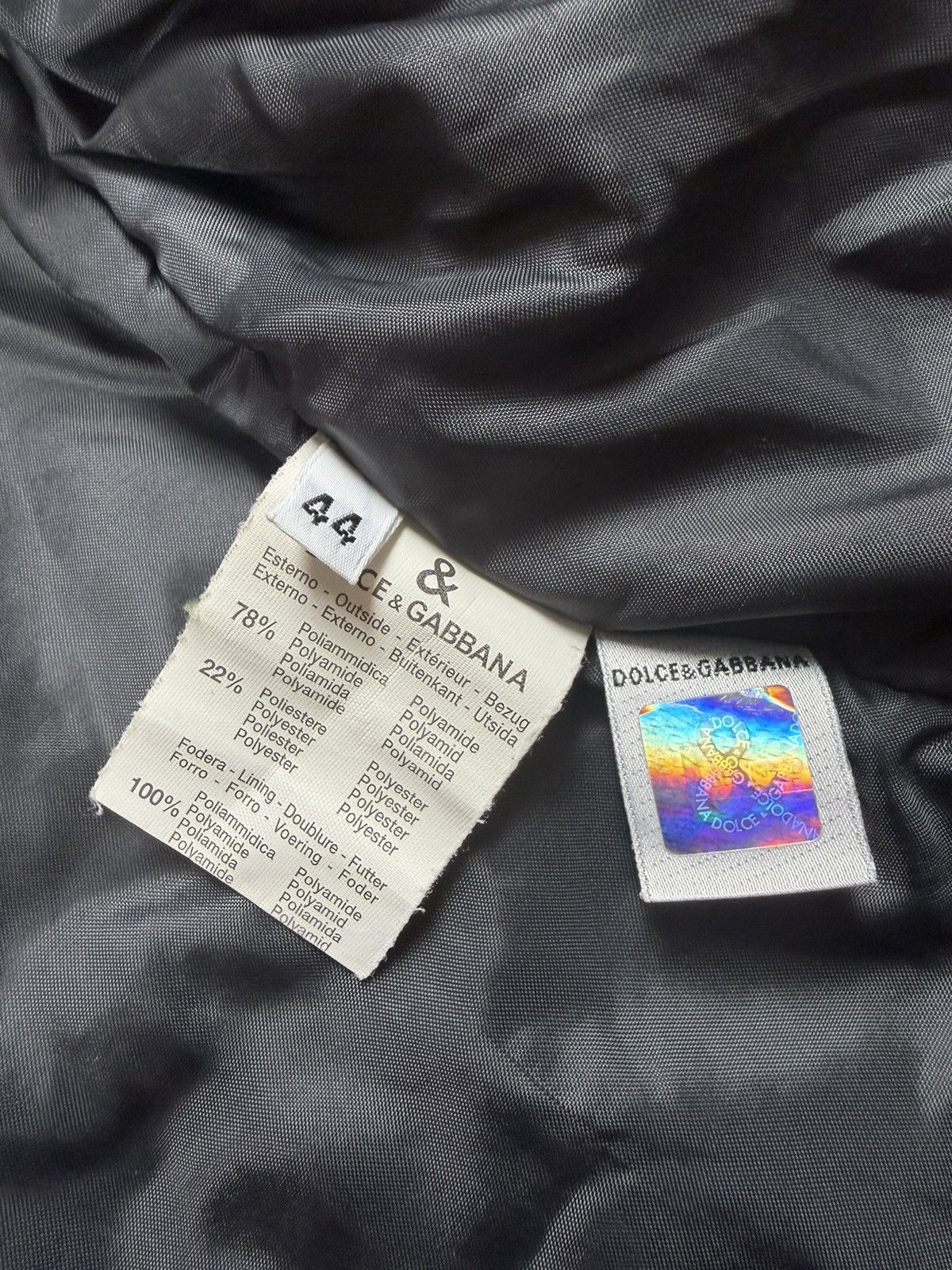 Dolce & Gabbana Vintage 00s Dolce & Gabbana Gray Zip Jacket Size M / US 6-8 / IT 42-44 - 7 Thumbnail