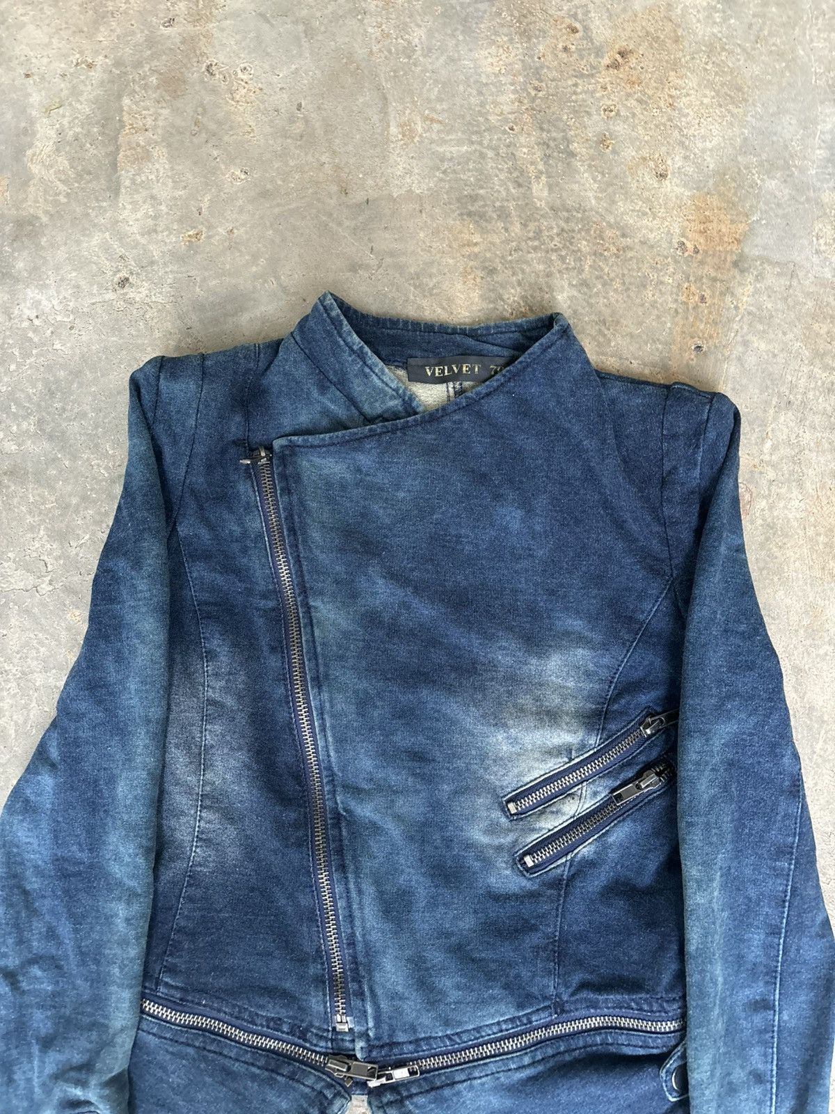 14th Addiction Y2k Velvet 70‘ Multi Zipper Ifsixwasnine Punk Style Size S / US 4 / IT 40 - 2 Thumbnail
