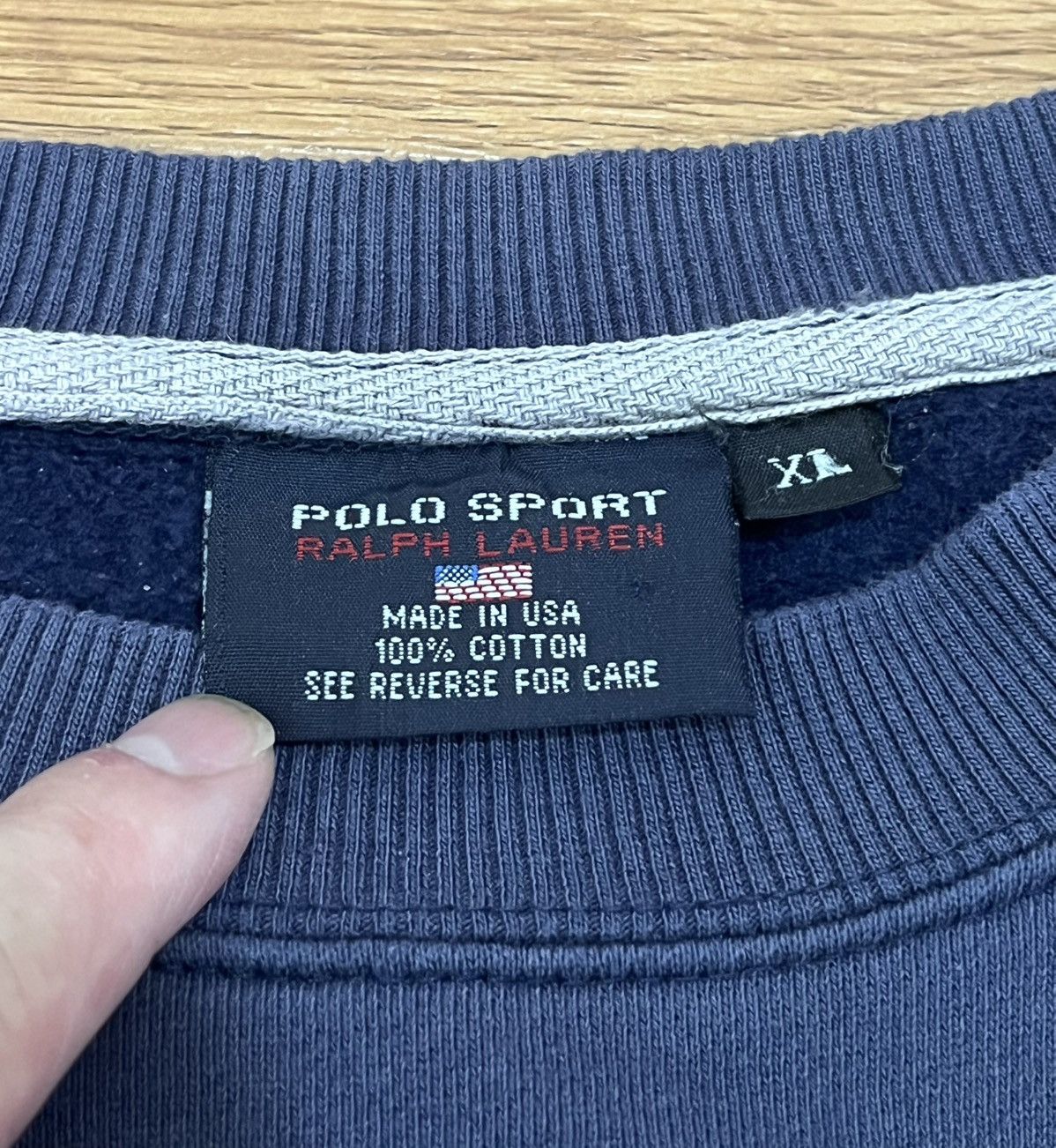 Polo Ralph Lauren 90s Polo RL Embroidery American Flag Crewneck Sweatshirt Size US XL / EU 56 / 4 - 4 Thumbnail