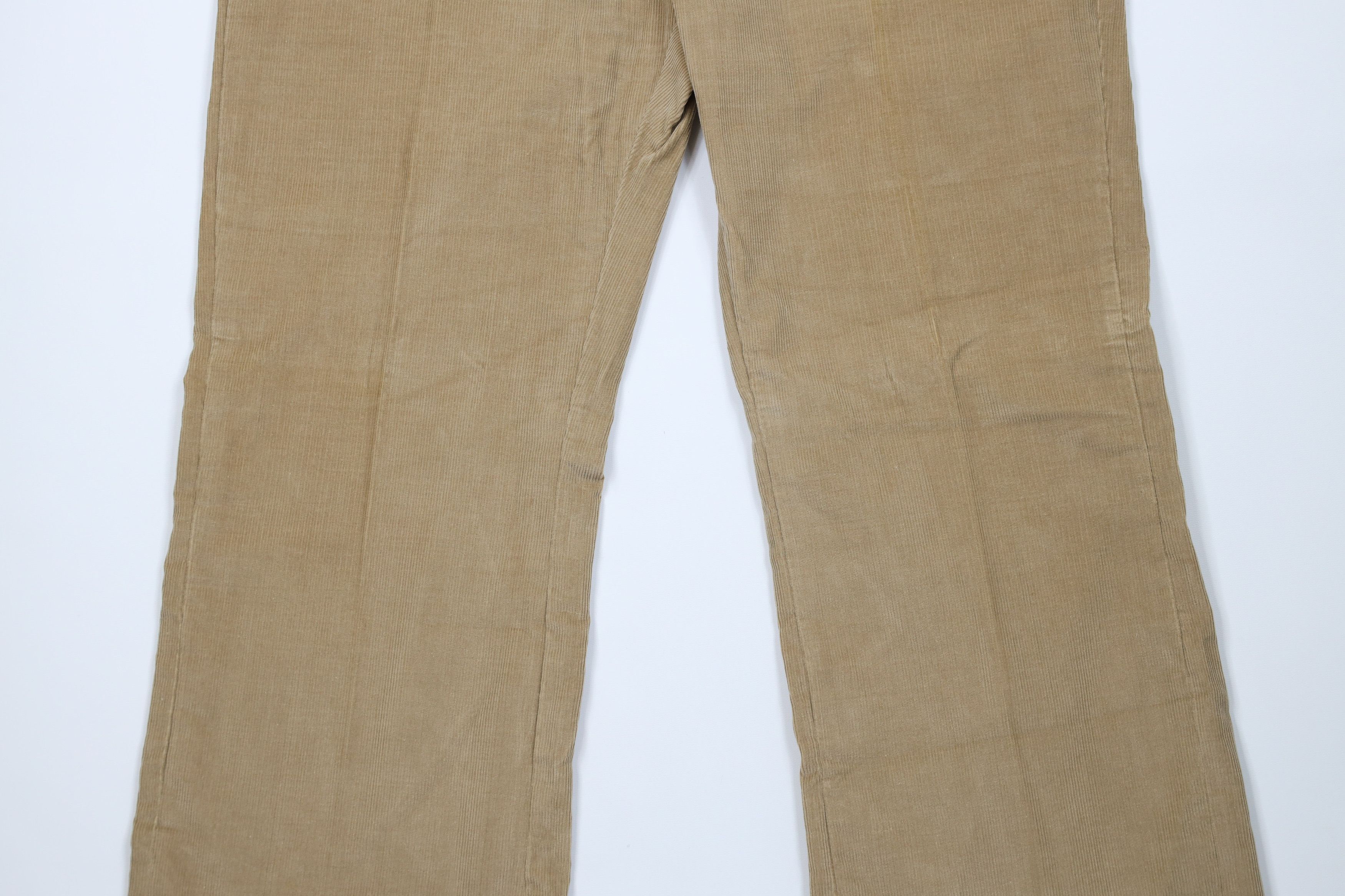 Vintage Vintage 70s Streetwear Corduroy Bell Bottoms Pants Beige USA Size US 42 / EU 58 - 3 Thumbnail