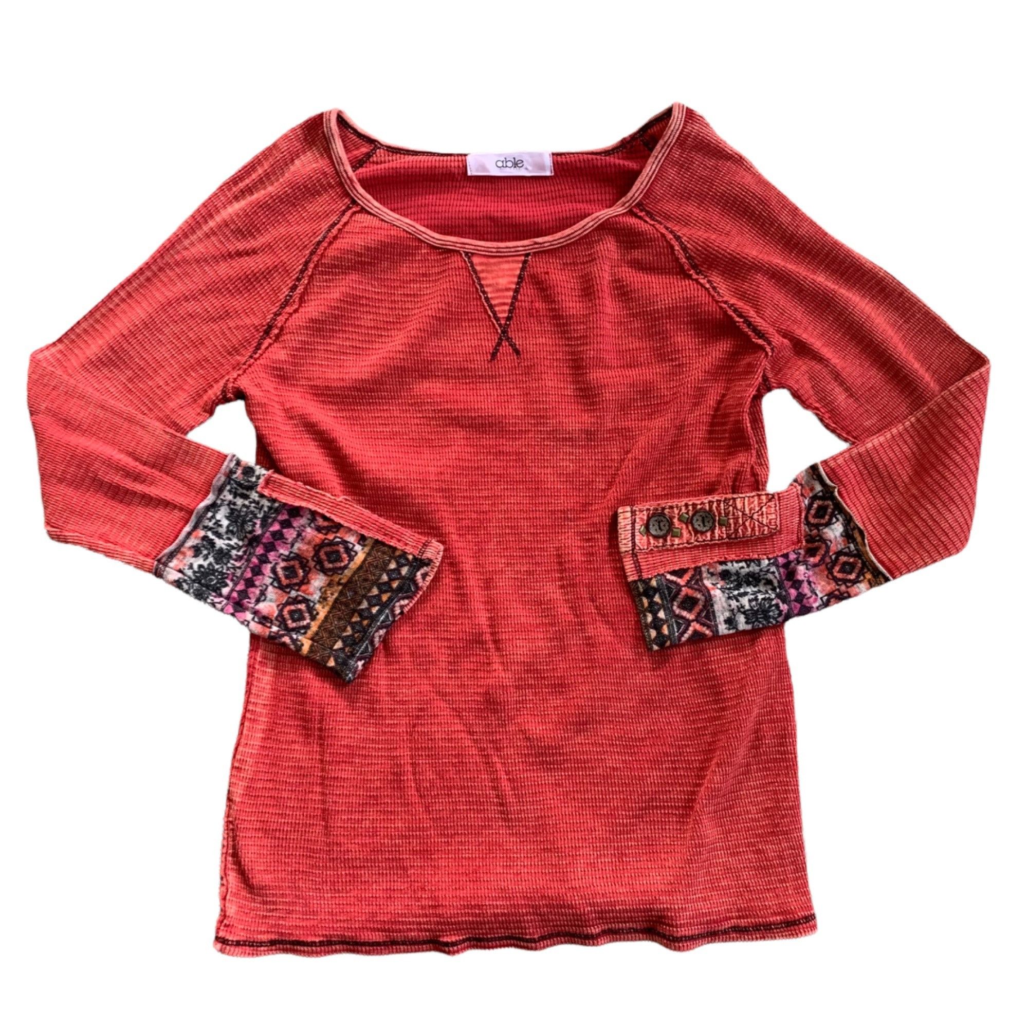 Other American Able Waffle Knit Boho Thermal Top XL Size XL / US 12-14 / IT 48-50 - 1 Thumbnail