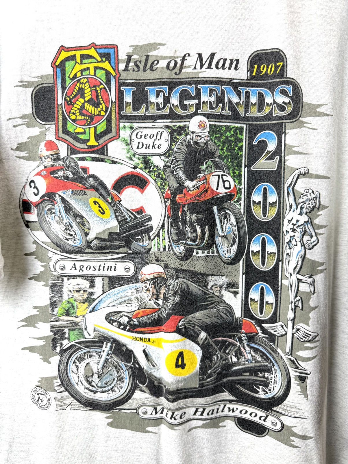 Vintage Rare Vintage 2000 Isle Of Man Racing T Shirt Rally Nascar Size US XL / EU 56 / 4 - 3 Thumbnail