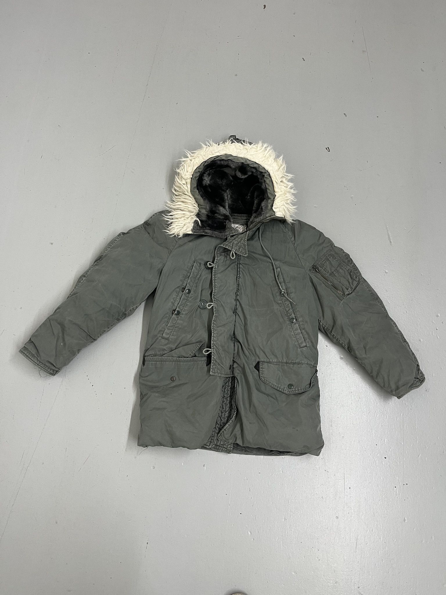 Vintage Vintage Military N-3B Snorkel Parka Faux Fur Hood Tundra Coat Sisze S Size US S / EU 44-46 / 1 - 1 Thumbnail