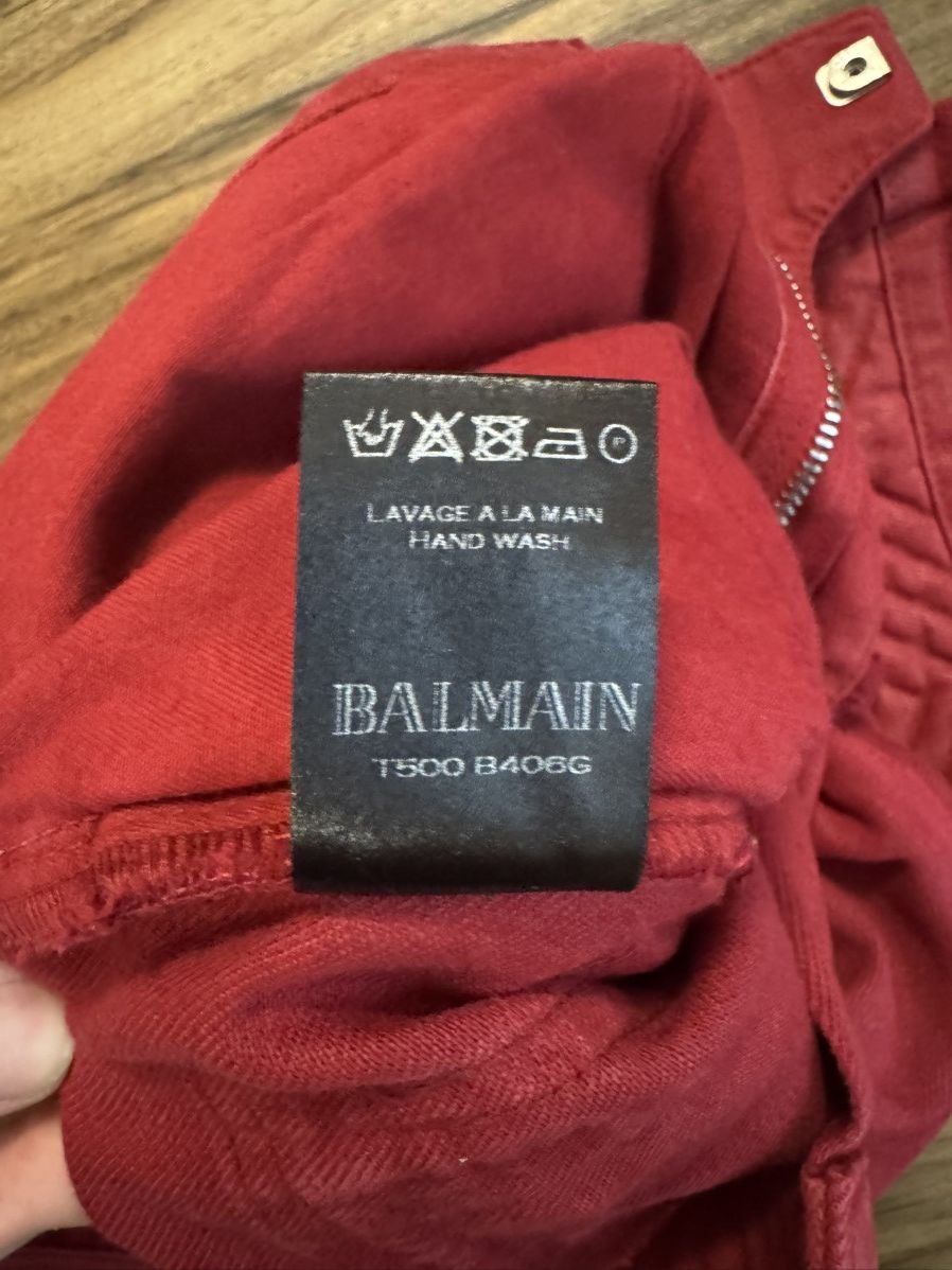 Balmain Decarnin Era Biker Jeans Size US 29 - 7 Thumbnail