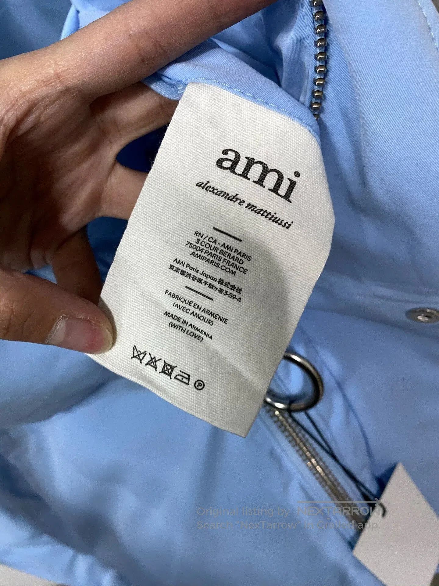 AMI stylish light blue puffer jacket. Size US M / EU 48-50 / 2 - 7 Thumbnail