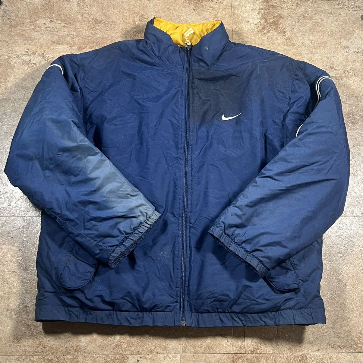 Nike × Vintage vintage blue nike winter puffer jacket size large Size US L / EU 52-54 / 3 - 3 Thumbnail