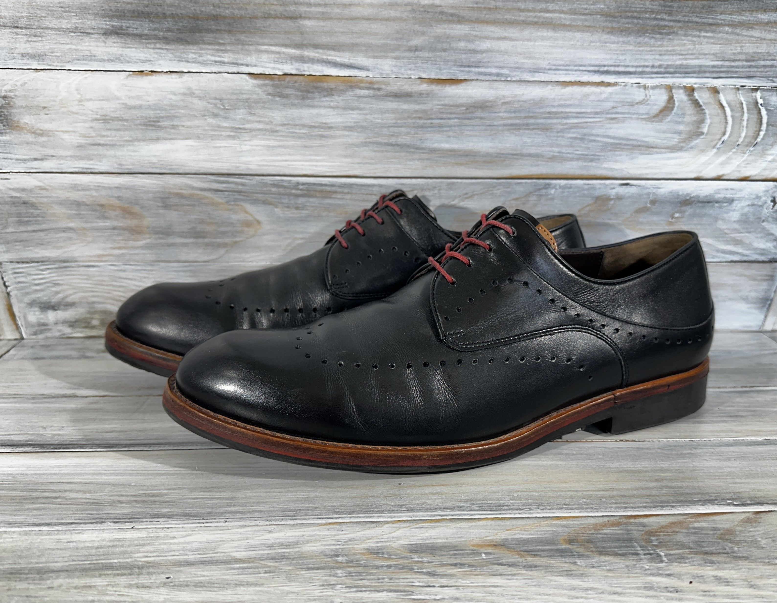 Leather GLJS Loopt Als Gegoten Leather Shoes Luxury Brand Italy Size US 9.5 / EU 42-43 - 17 Thumbnail
