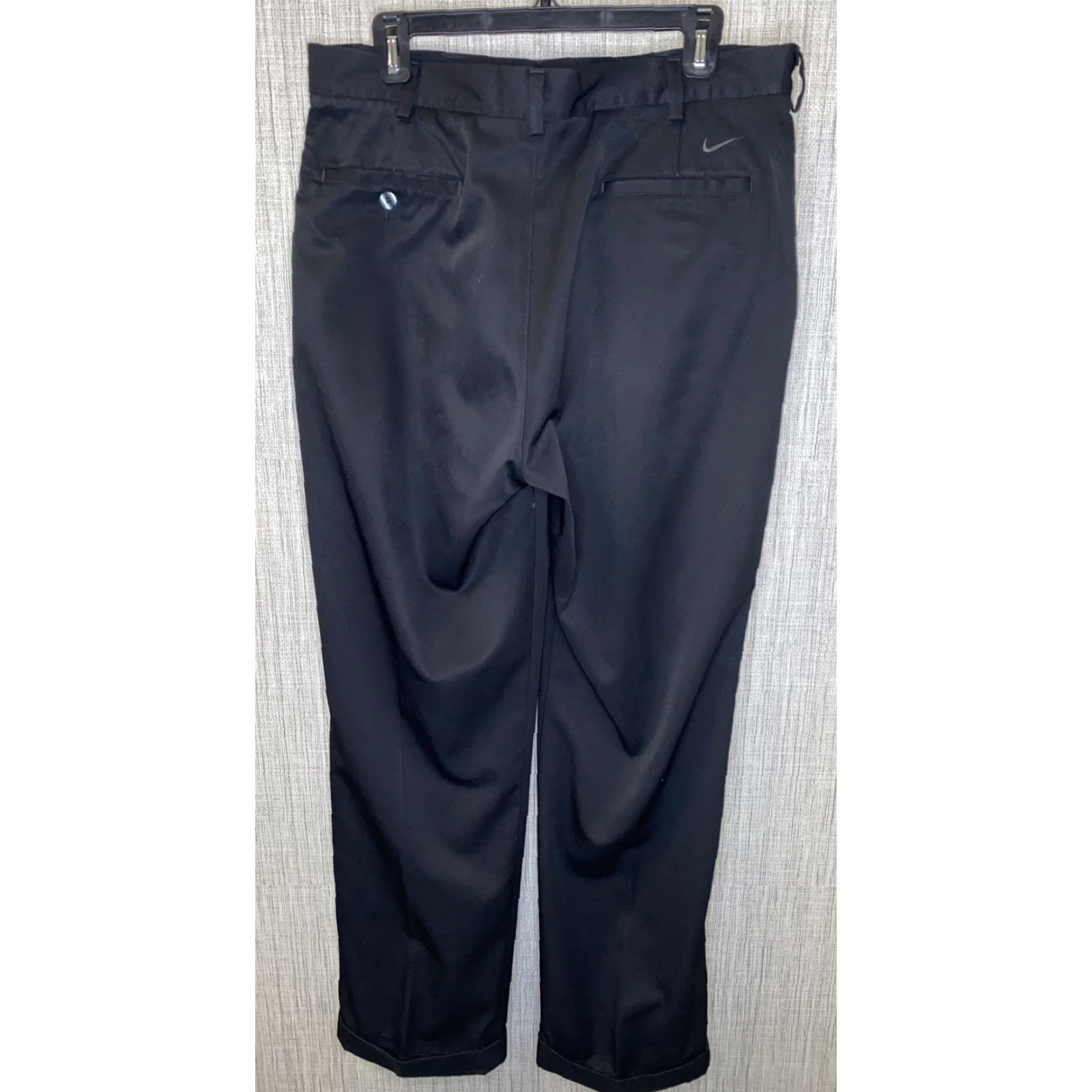 Nike Nike Mens Golf Pants 34 X 32 Black Polyester Size US 34 / EU 50 - 4 Thumbnail