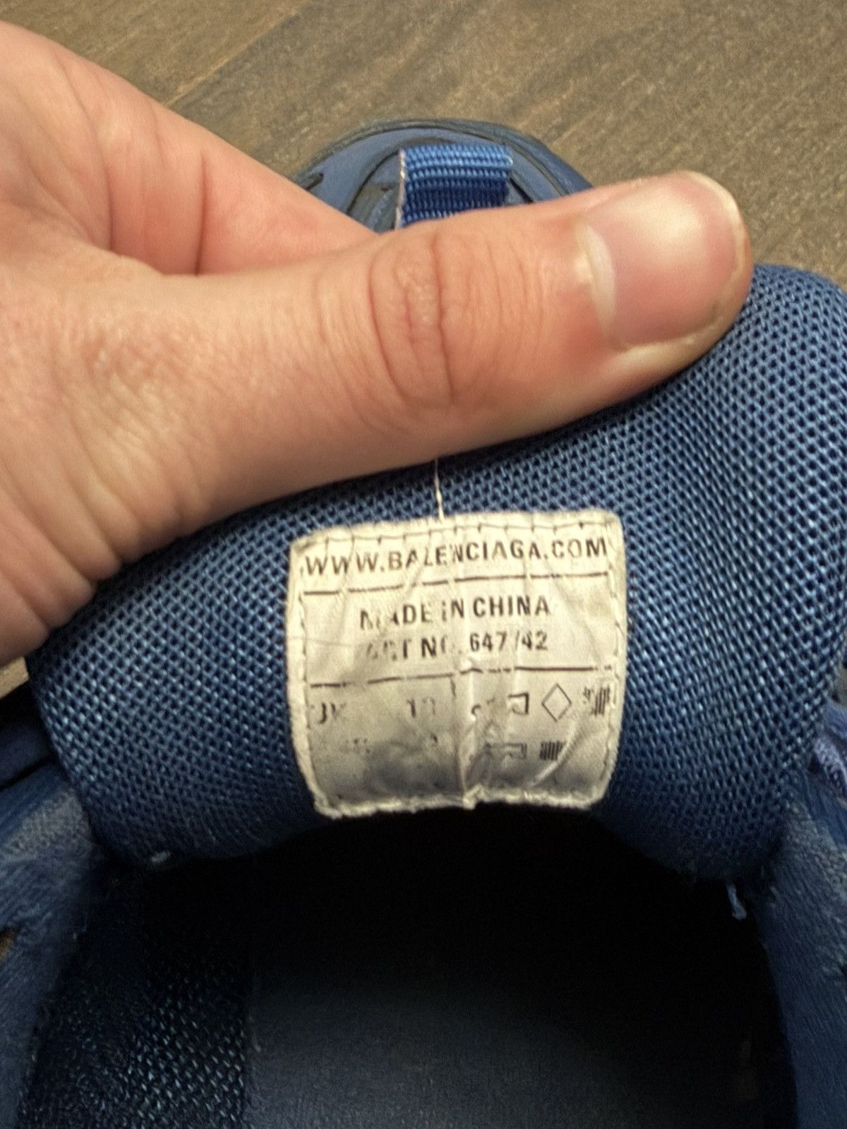 Balenciaga Balenciaga Track Dark Blue Clear Sole Size US 11 / EU 44 - 6 Thumbnail