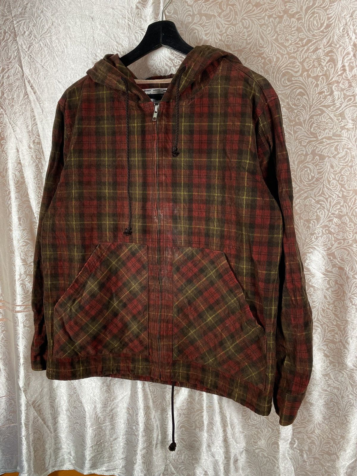 Number (N)ine Invincible x Number (N)ine Plaid Hooded Jacket Zip Hoodie Size US L / EU 52-54 / 3 - 4 Thumbnail