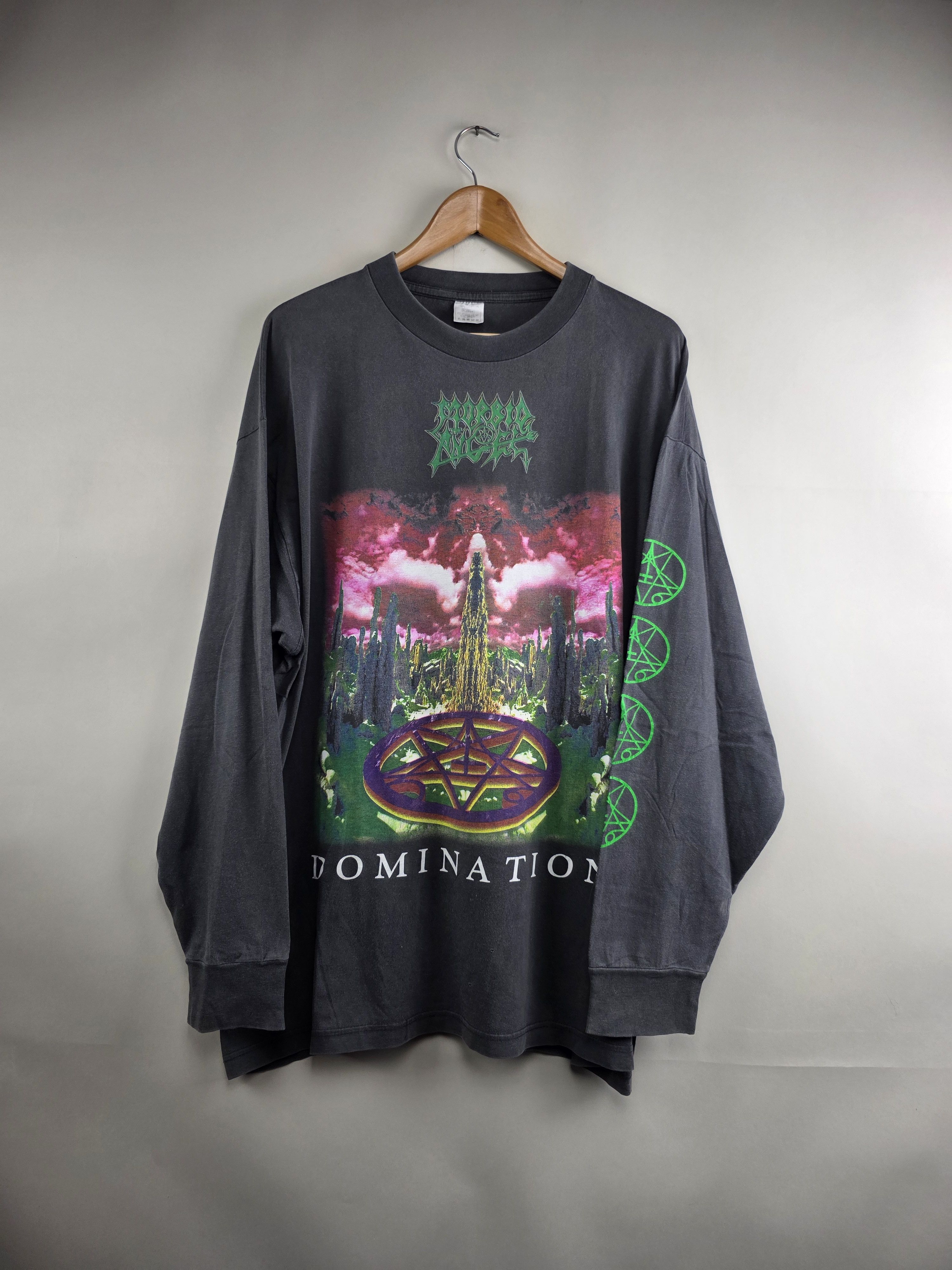 Band Tees × Vintage 90s Morbid Angel European Domination Tour Long-sleeved XL Size US XL / EU 56 / 4 - 10 Thumbnail