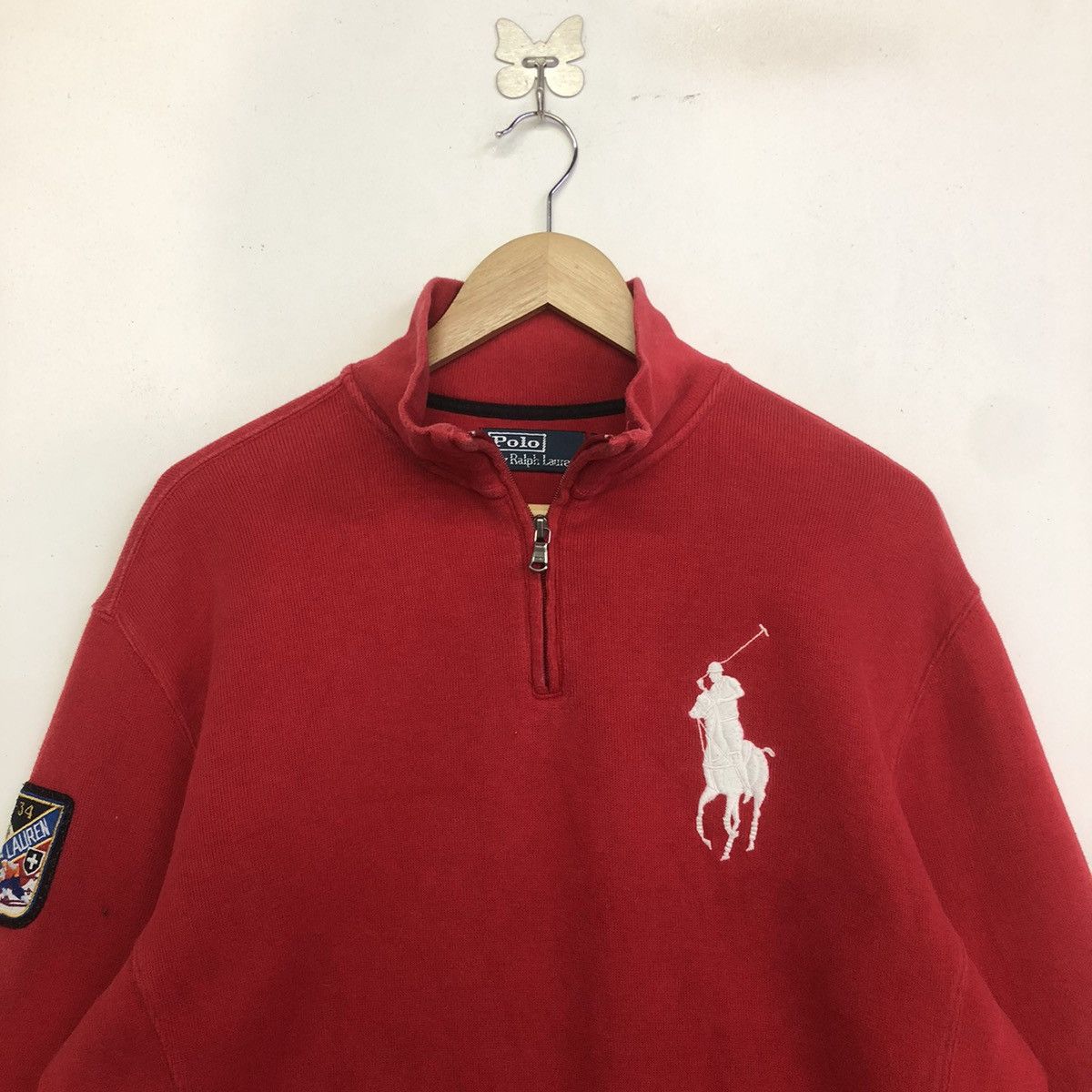 Polo Ralph Lauren Polo Ralph Lauren Big Pony Half Zipper Sweatshirt Size US M / EU 48-50 / 2 - 3 Thumbnail