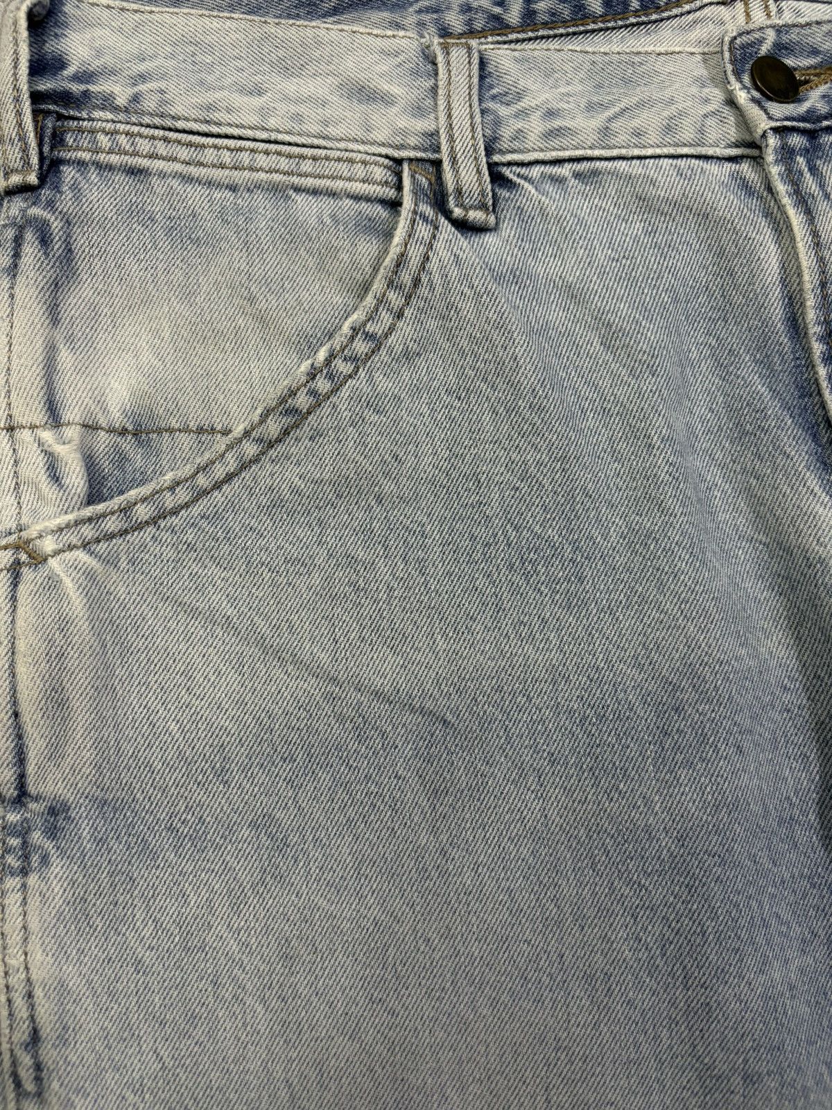 Lemaire × Uniqlo Vintage Lemaire x Uniqlo Baggy Tapered Distressed Jeans Size US 34 / EU 50 - 5 Thumbnail