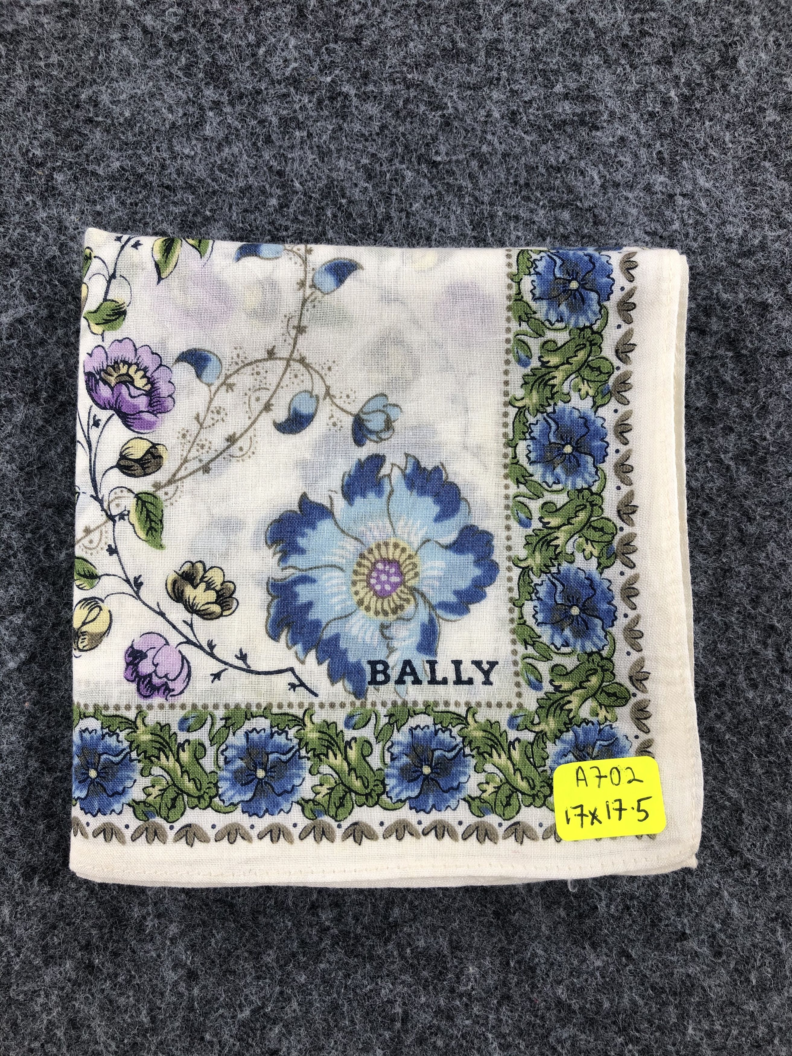 Bally Bally Floral Handkerchief / Bandana / Neckerchief Size ONE SIZE - 7 Thumbnail