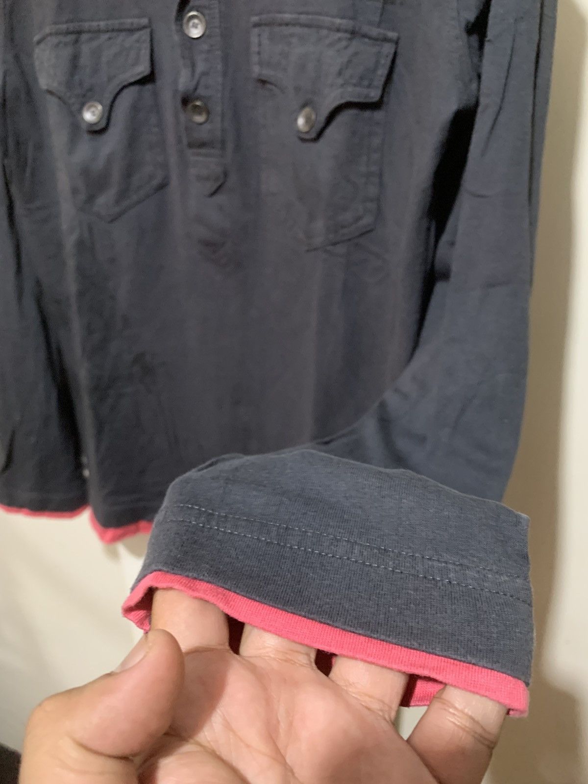 Raf Simons Japanese Double Layer Buckaroo Poem Longsleeve Shirt Tee Size US L / EU 52-54 / 3 - 3 Thumbnail