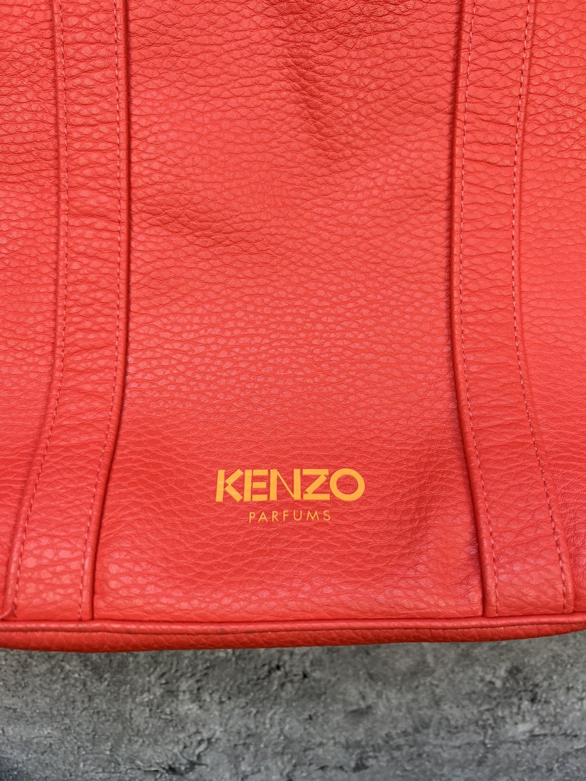 Kenzo Kenzo Parfums Orange Leather Bag Size ONE SIZE - 2 Thumbnail