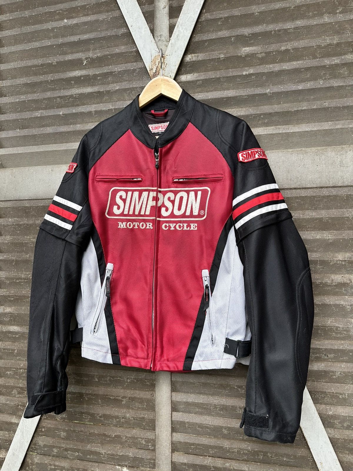 Vintage 👹Vintage Simpson Motorcycle Racing Bomber Jacket Size US M / EU 48-50 / 2 - 6 Thumbnail