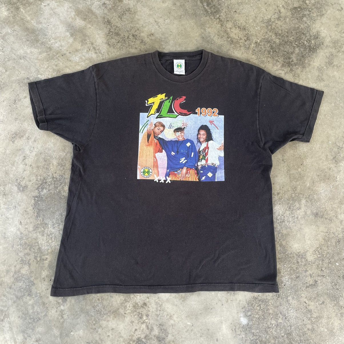 Cross Colours × Rap Tees × Vintage 🔥🔥Cross Colours X TLC Raptees Hip Hop Group Promo Tee Size US XL / EU 56 / 4 - 1 Thumbnail