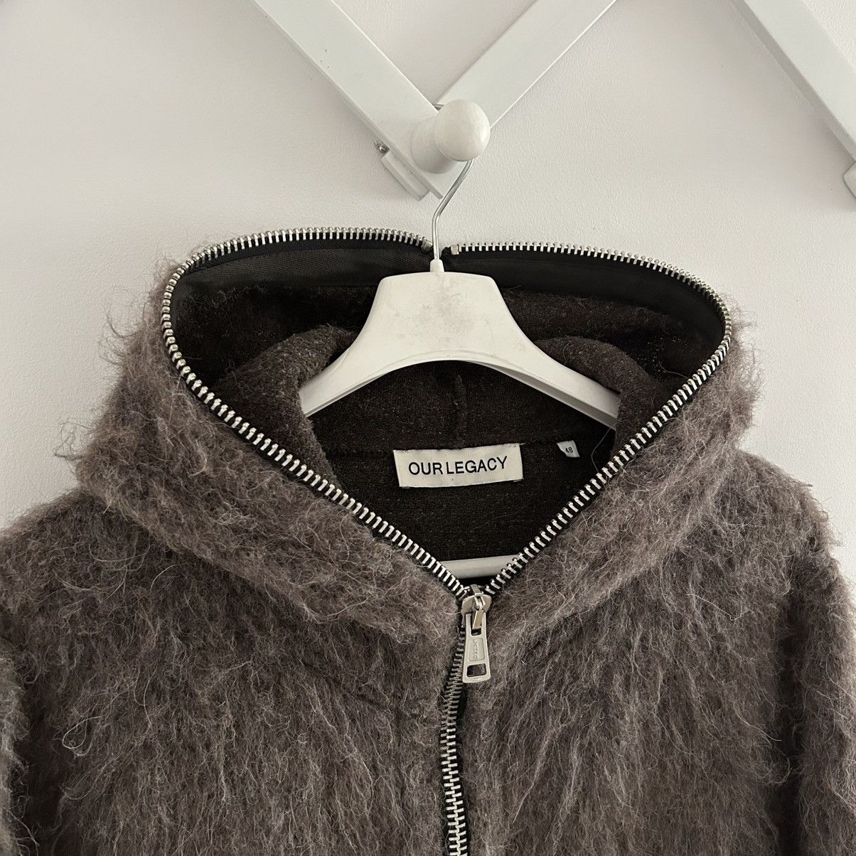 Our Legacy Our Legacy Mohair Full Zip Up Hood Hairy Knit Hoodie Jacket Size US M / EU 48-50 / 2 - 2 Thumbnail