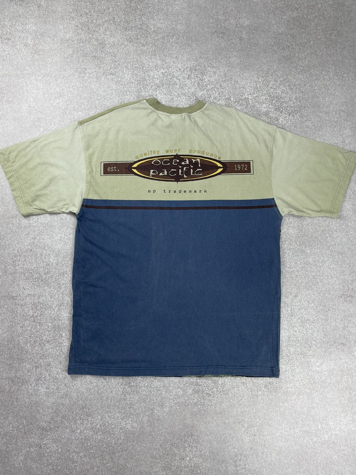 Ocean Pacific × Vintage Vintage Ocean Pacific Big Logo Surf Style Tee T shirt Size US XL / EU 56 / 4 - 9 Thumbnail