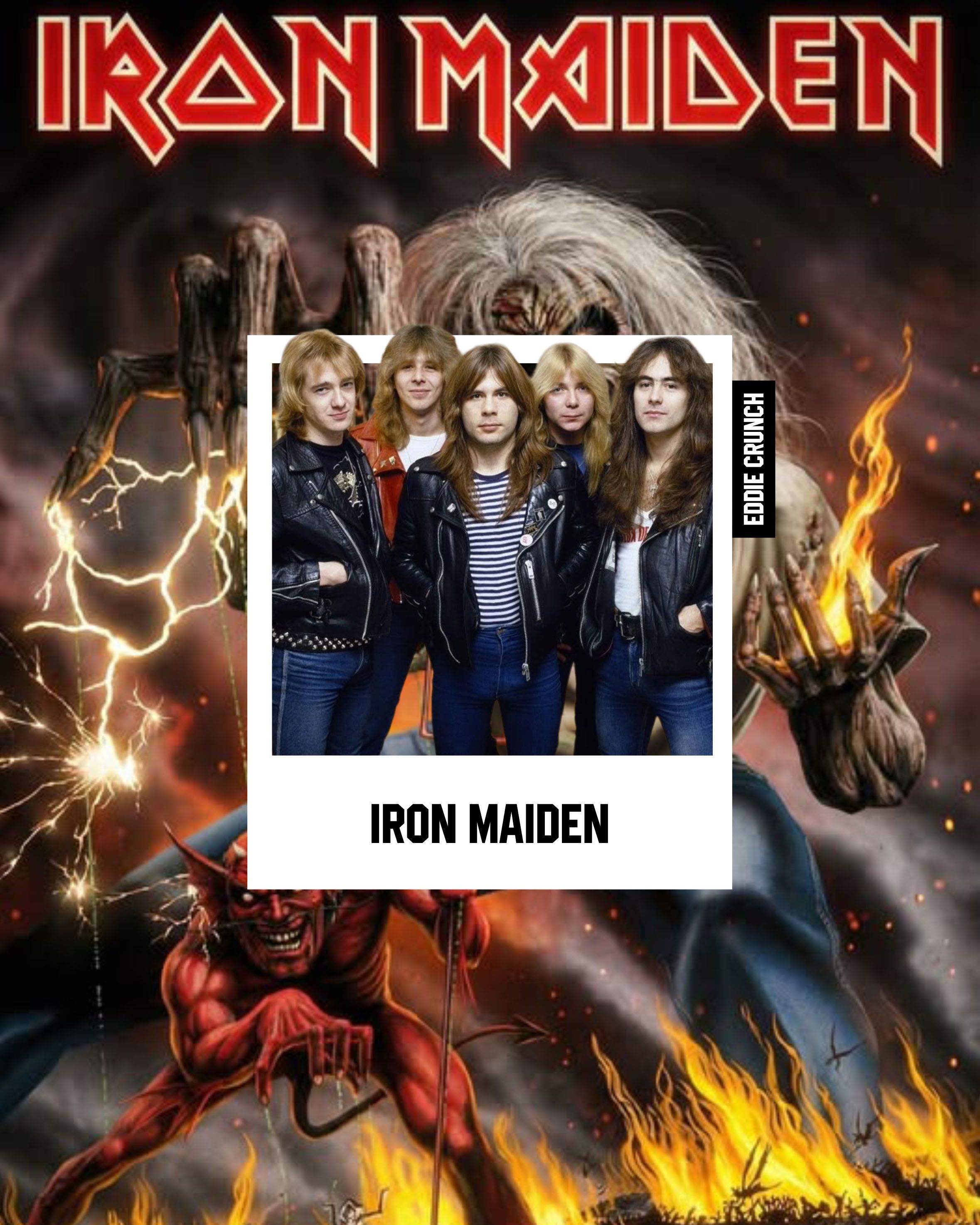 Band Tees Iron Maiden Eddie Crunch Tshirt Size US M / EU 48-50 / 2 - 7 Thumbnail