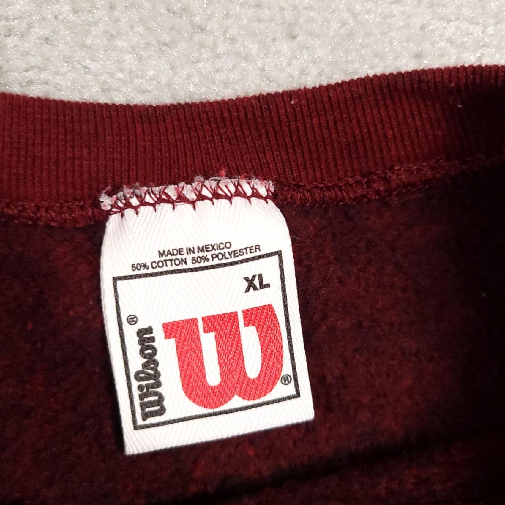 Wilson Culver-Stockton Dad Sweatshirt Mens XL Maroon Wilson Crewneck College Pullover Size US XL / EU 56 / 4 - 5 Thumbnail