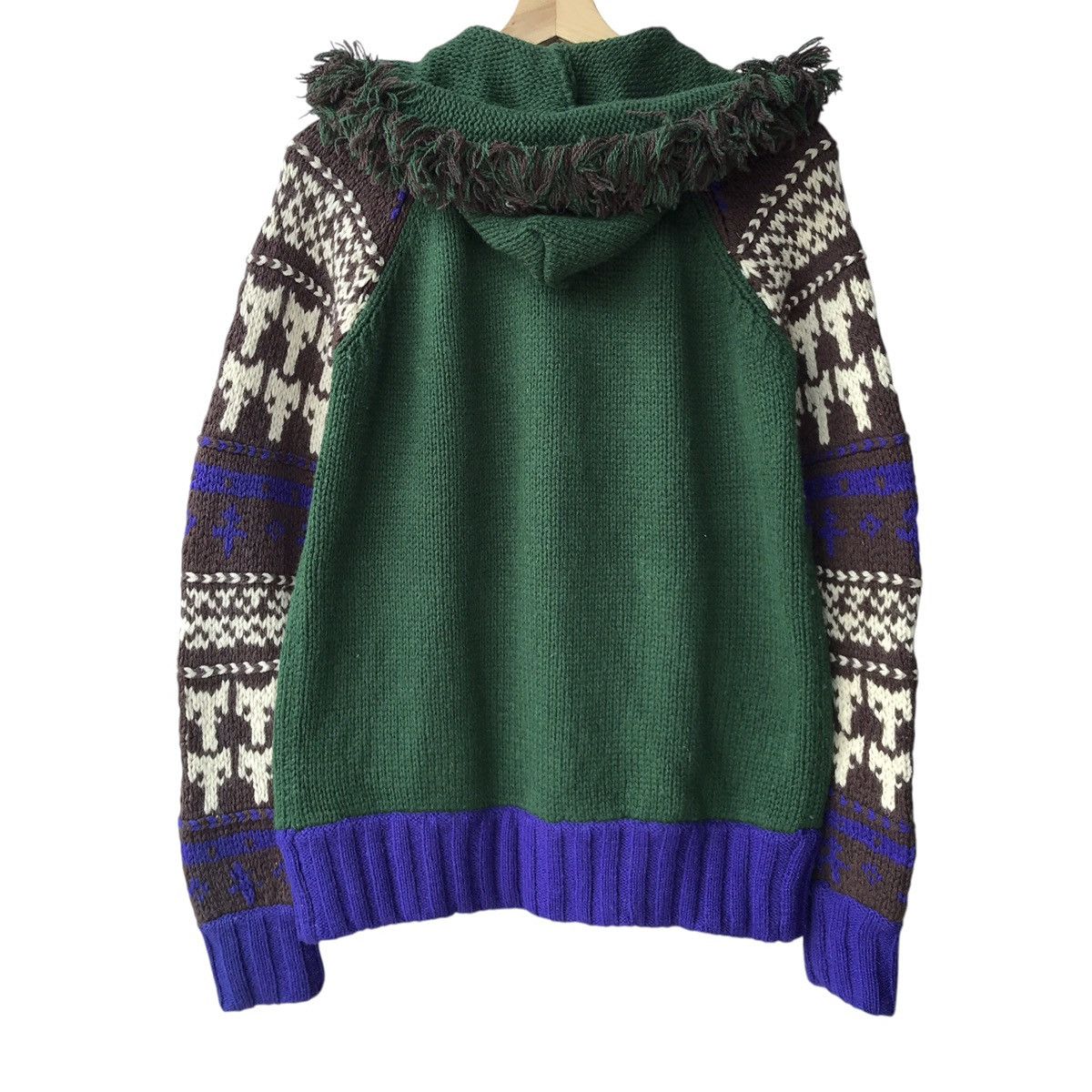 Issey Miyake × Japanese Brand × Ne-Net Ne-Net Japan Issey Miyake Design Knitted Hooded Sweater Size US M / EU 48-50 / 2 - 2 Thumbnail