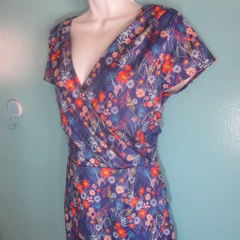 Ellen Tracy Lindy Bop Womens Size 12 "Purple Blooming" Dress Size L / US 10 / IT 46 - 10 Thumbnail
