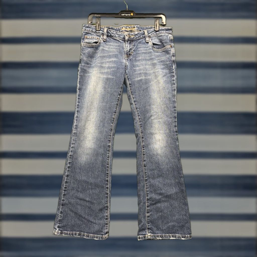 American Eagle Outfitters American Eagle Outfitters Women's 8 Petite Stretch Skinny Kick Jeans Mid Rise Blue 90s Casual Size 30" / US 8 / IT 44 - 1 Thumbnail