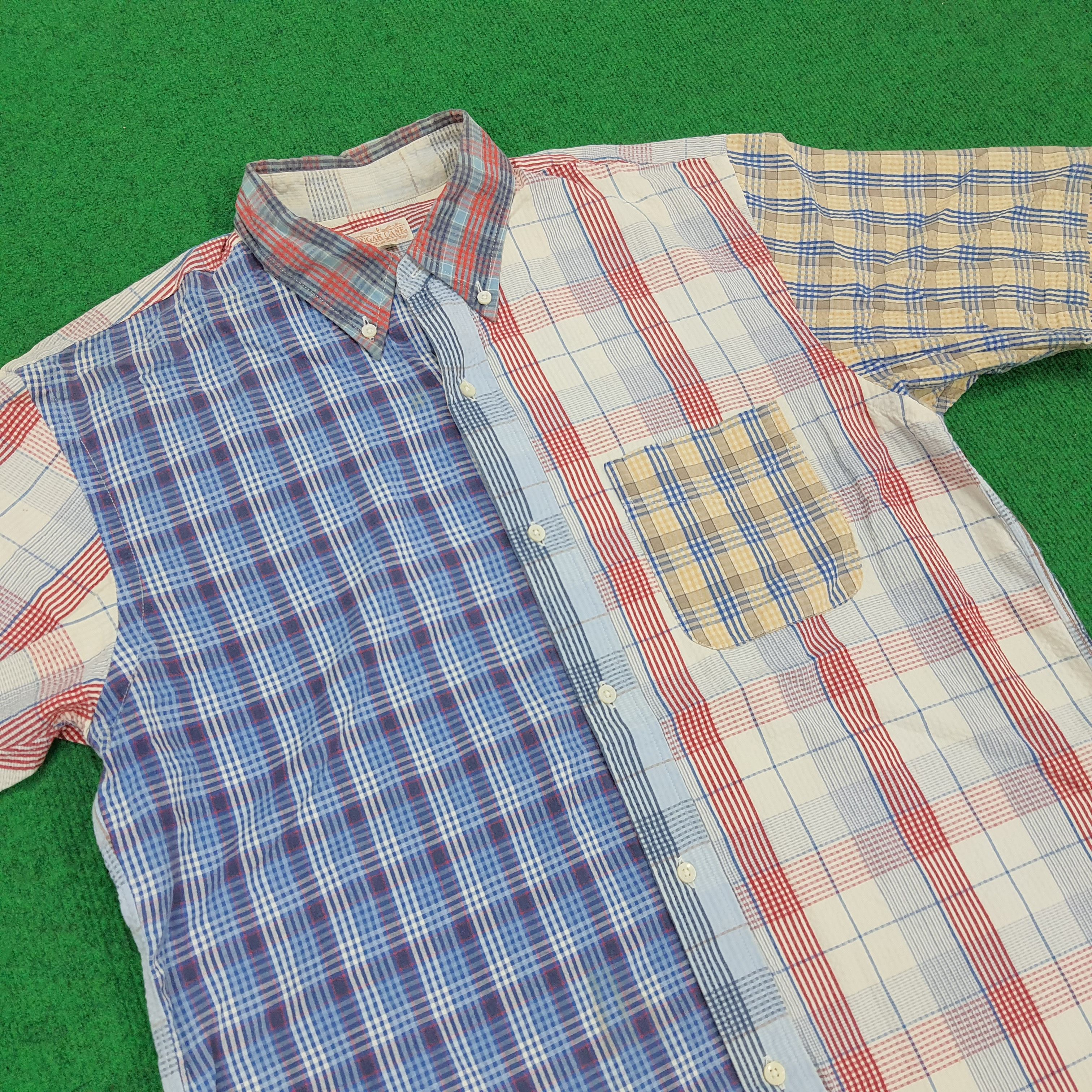 Sugar Cane × Vintage Vintage Sugar Cane Multi Pattern Shirt Size US M / EU 48-50 / 2 - 2 Thumbnail