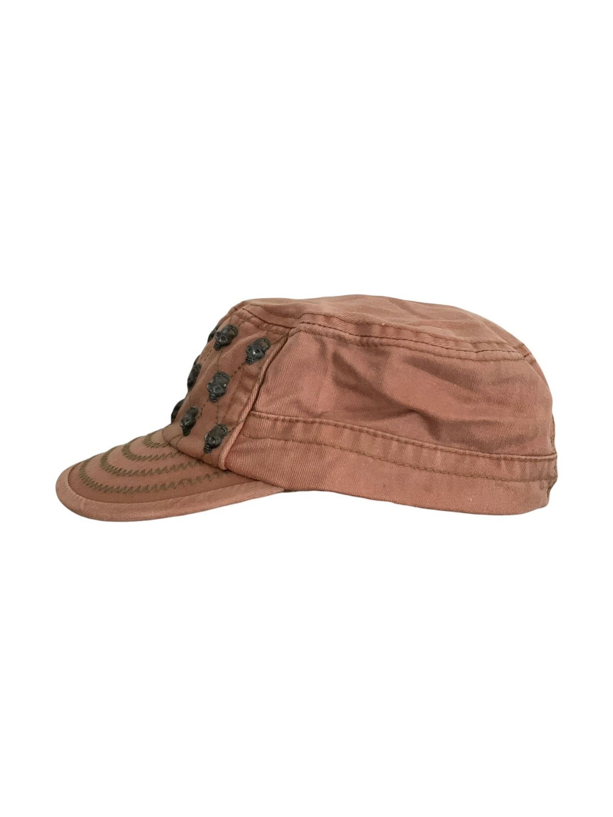 Yasuyuki Ishii JAPANESE SKULL STUDDED GOTHIC CADET HAT PUNK GRUNGE VKEI Size ONE SIZE - 8 Thumbnail