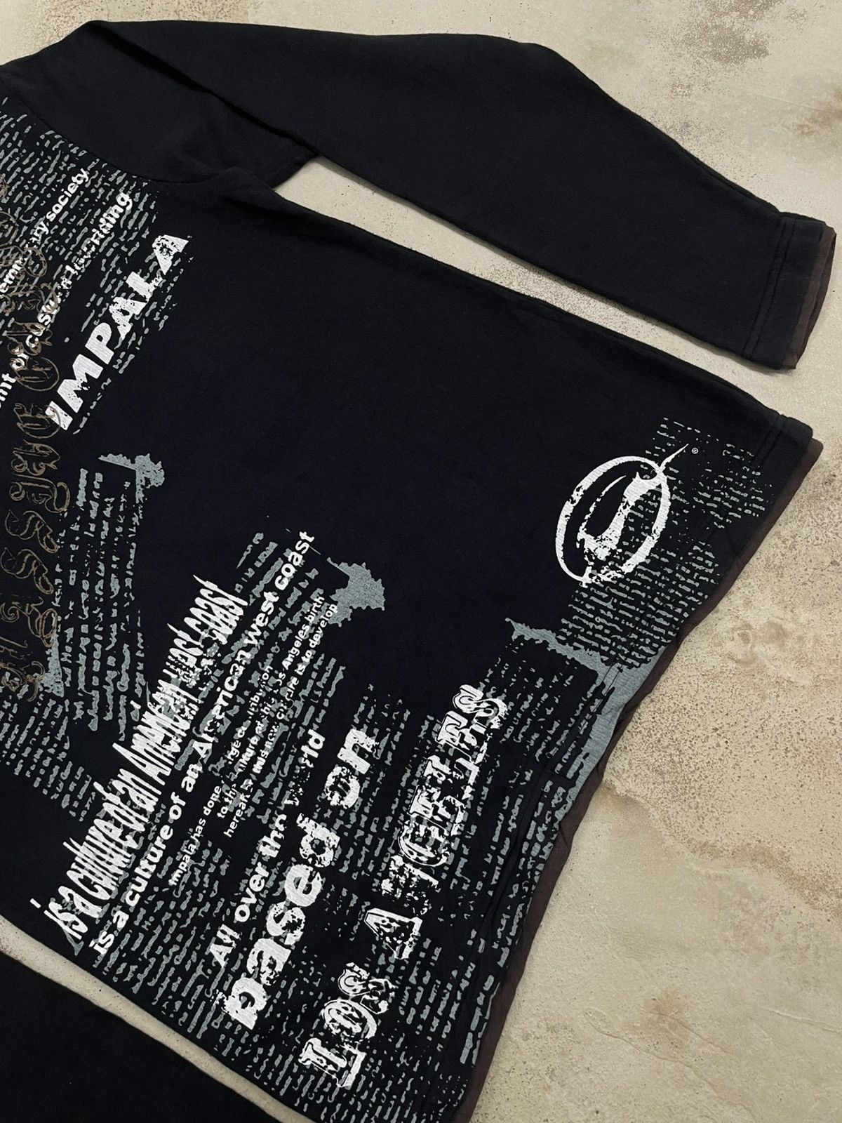 Japanese Brand Impala Studded Layer Y2K Emo Wording Bondage Gothic Style Size US M / EU 48-50 / 2 - 4 Thumbnail