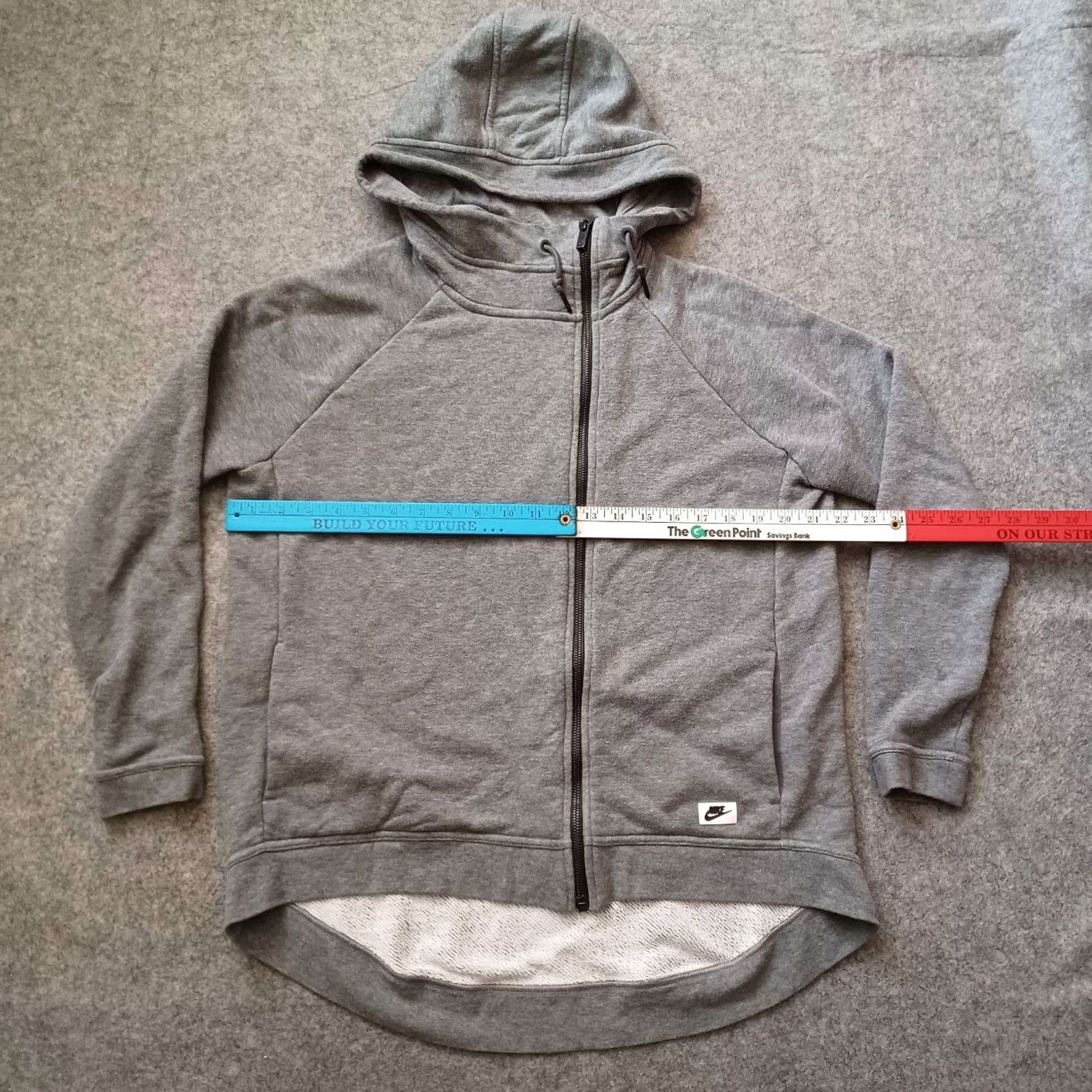 Nike Nike Hoodie Sweatshirt Womens M Gray Full Zip Pockets Logo Tech Cape Casual Activewear Winter Spring Fall Womens Size M / US 6-8 / IT 42-44 - 4 Thumbnail