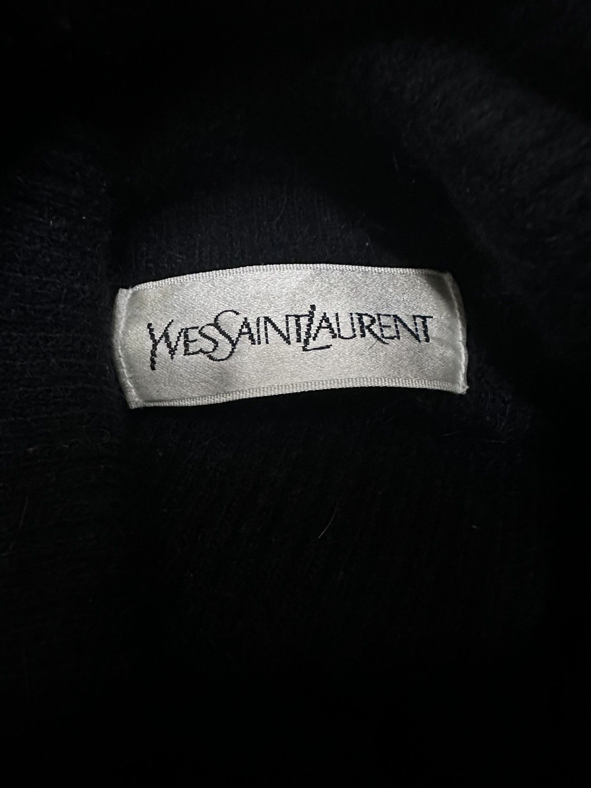 Vintage × Yves Saint Laurent YSL Yves Saint Laurent Mohair Turtle Neck Sweater Size US M / EU 48-50 / 2 - 3 Thumbnail