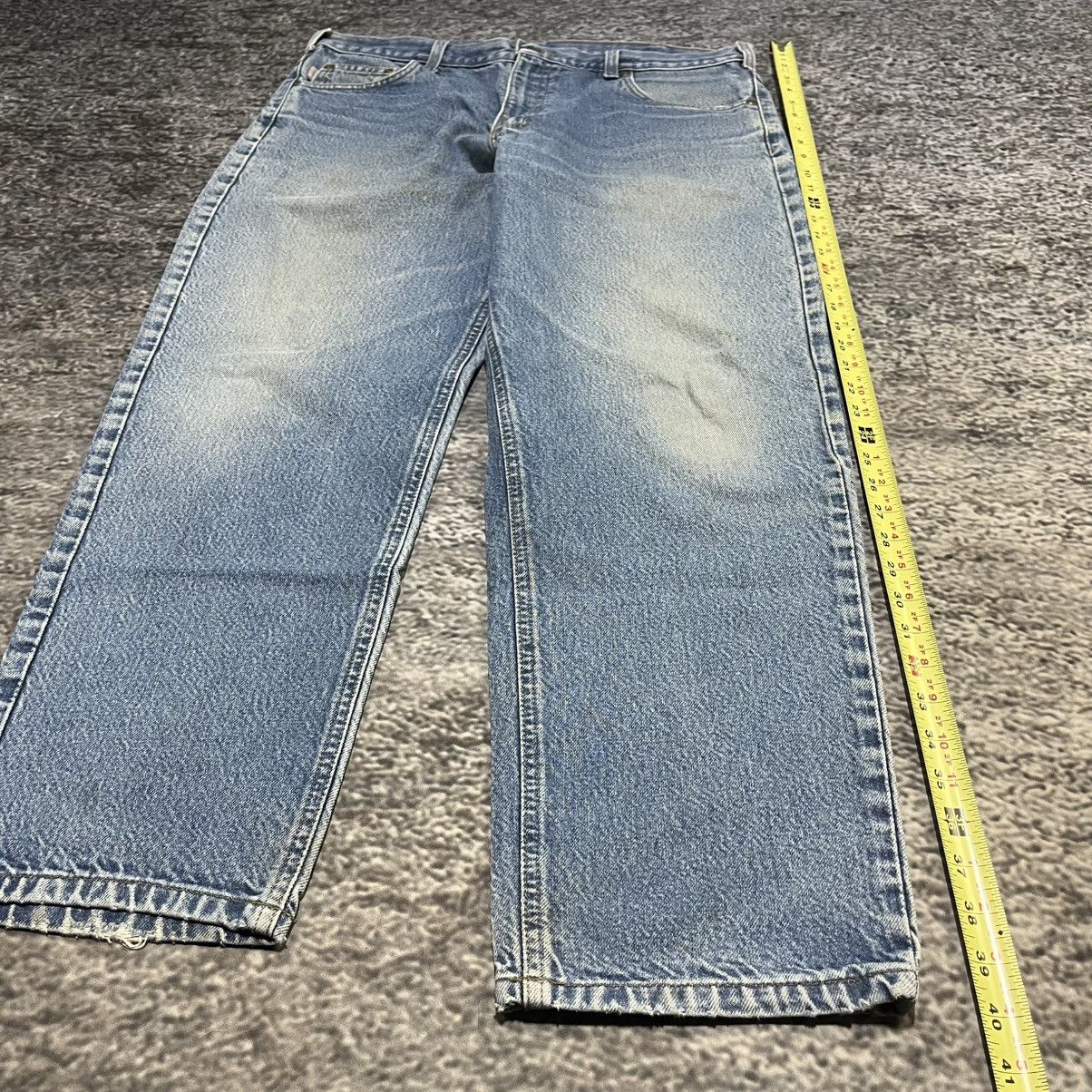 Carhartt Vintage Carhartt Blue Faded Relaxed Workwear Skater Jeans Size US 38 / EU 54 - 13 Thumbnail