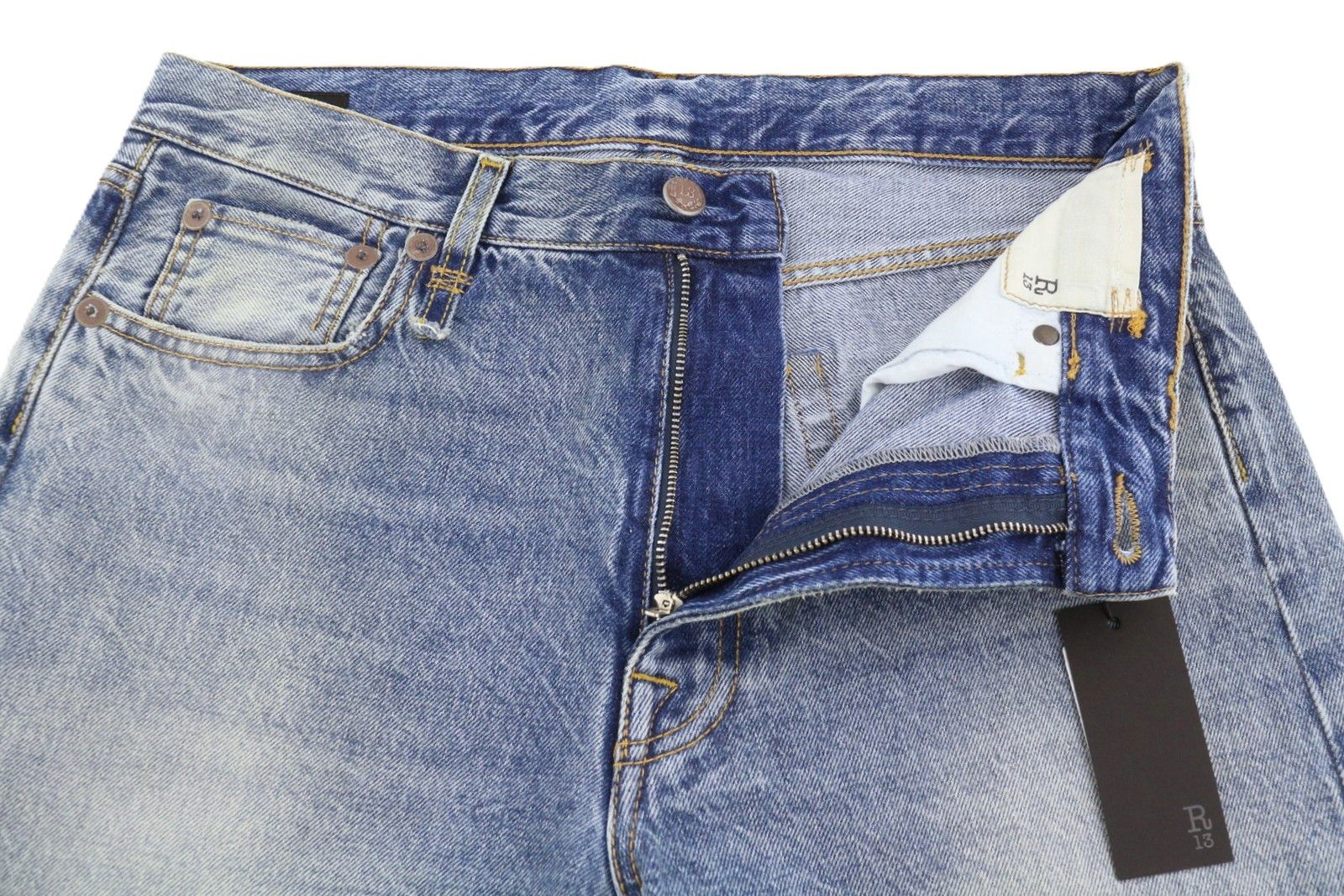 R13 BOYFRIEND 28 Jasper Washed Blue RRP699 87194 Size 28" / US 6 / IT 42 - 5 Thumbnail