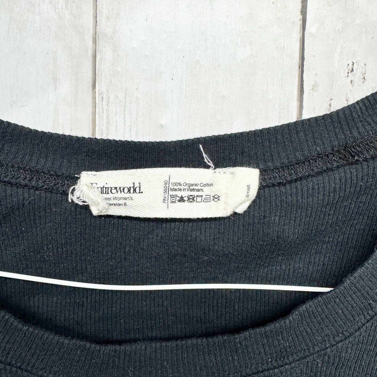 Entireworld Entireworld Top Size Small Organic Ribbed Short Sleeve Shirt Size S / US 4 / IT 40 - 2 Thumbnail
