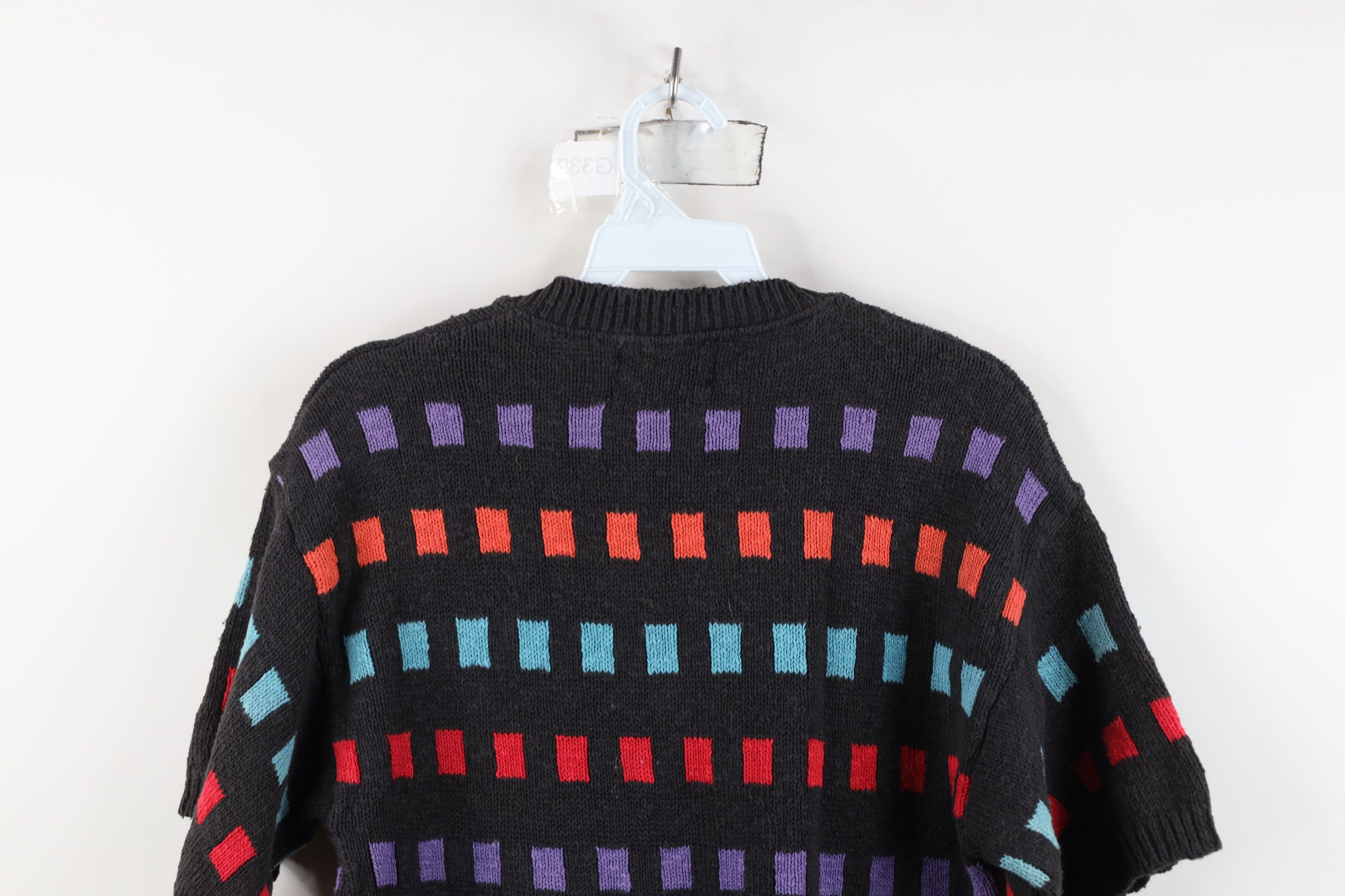 Vintage Vintage 90s Streetwear Checkered Short Sleeve Sweater US Size M / US 6-8 / IT 42-44 - 10 Thumbnail